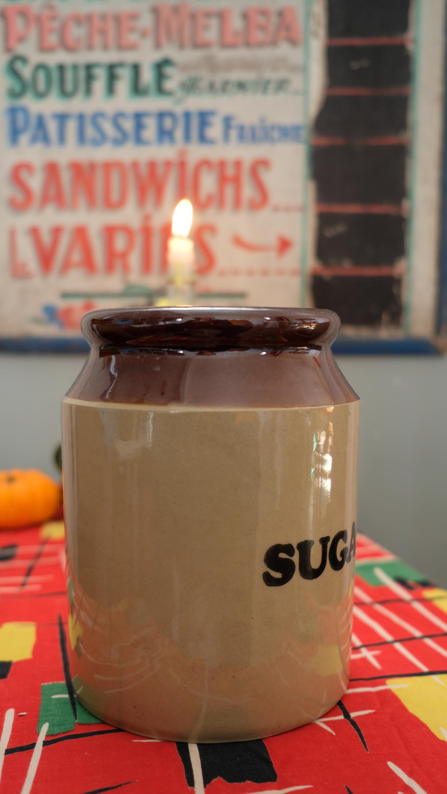 Grand pot à sucre vintage Pearson made in England