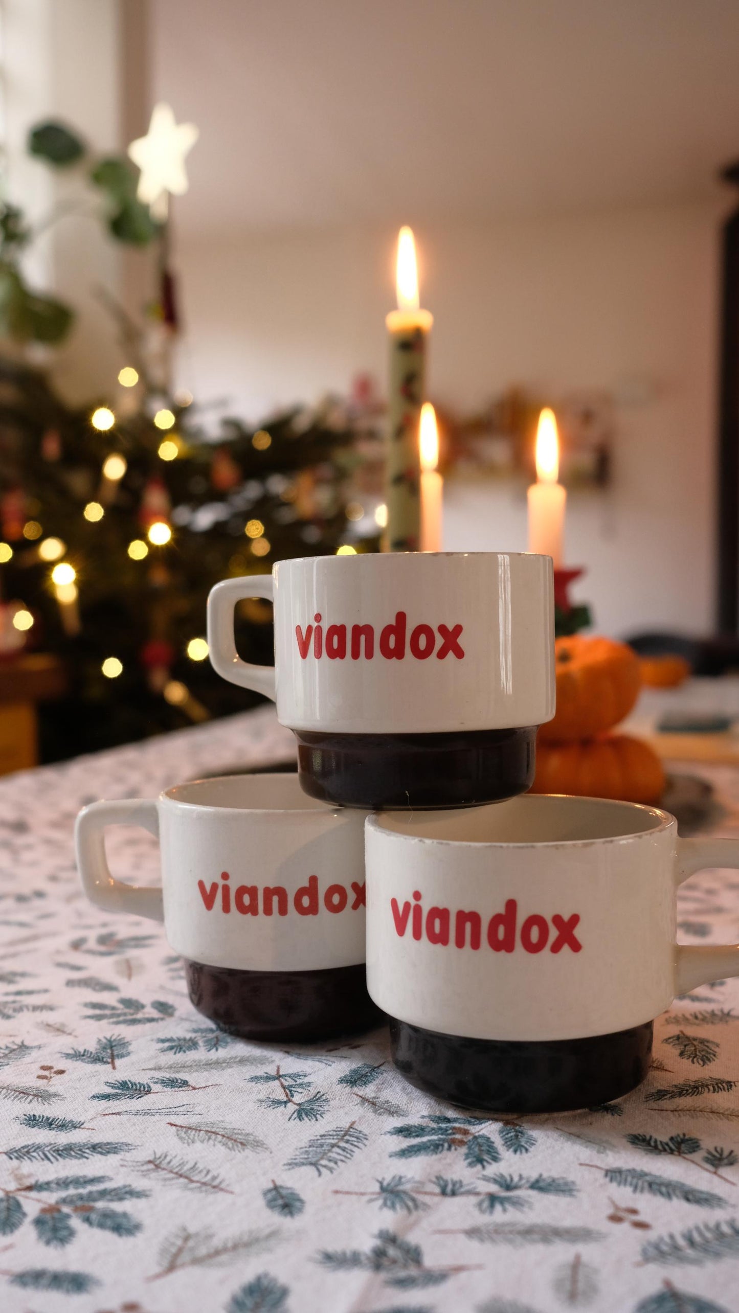 Lot de trois tasses viandox vintage