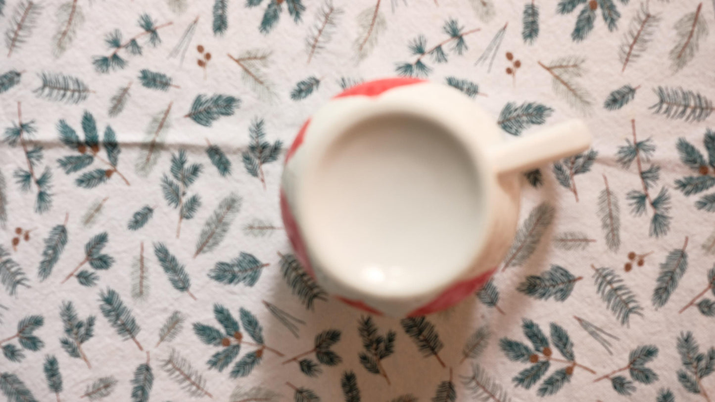 Pot à lait motif cœur vintage