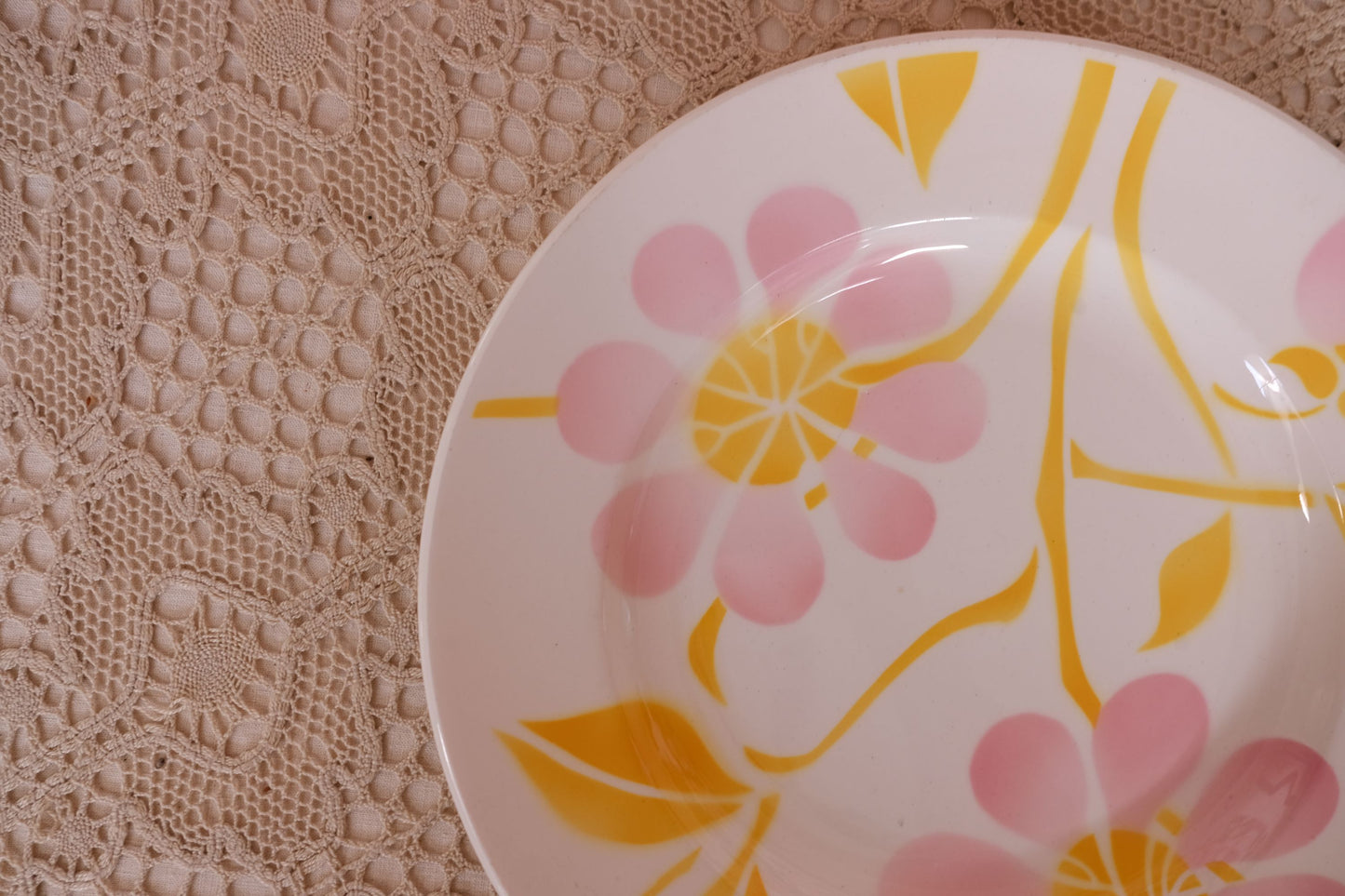 Grande assiette/plat à Gâteau Digoin Sarreguemines modèle Delphine