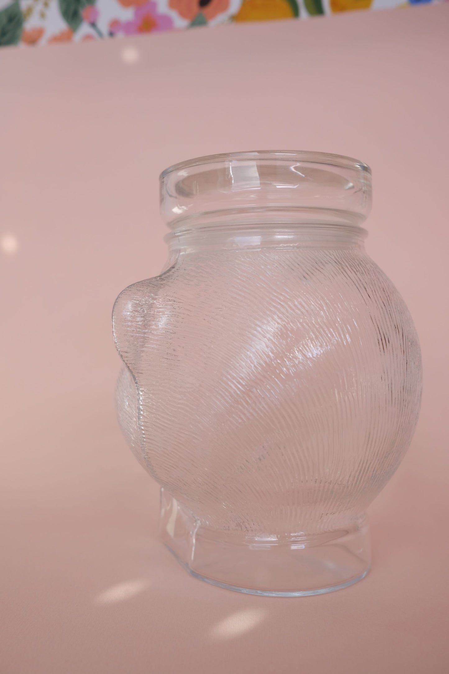 Bocal en verre en forme d'ours