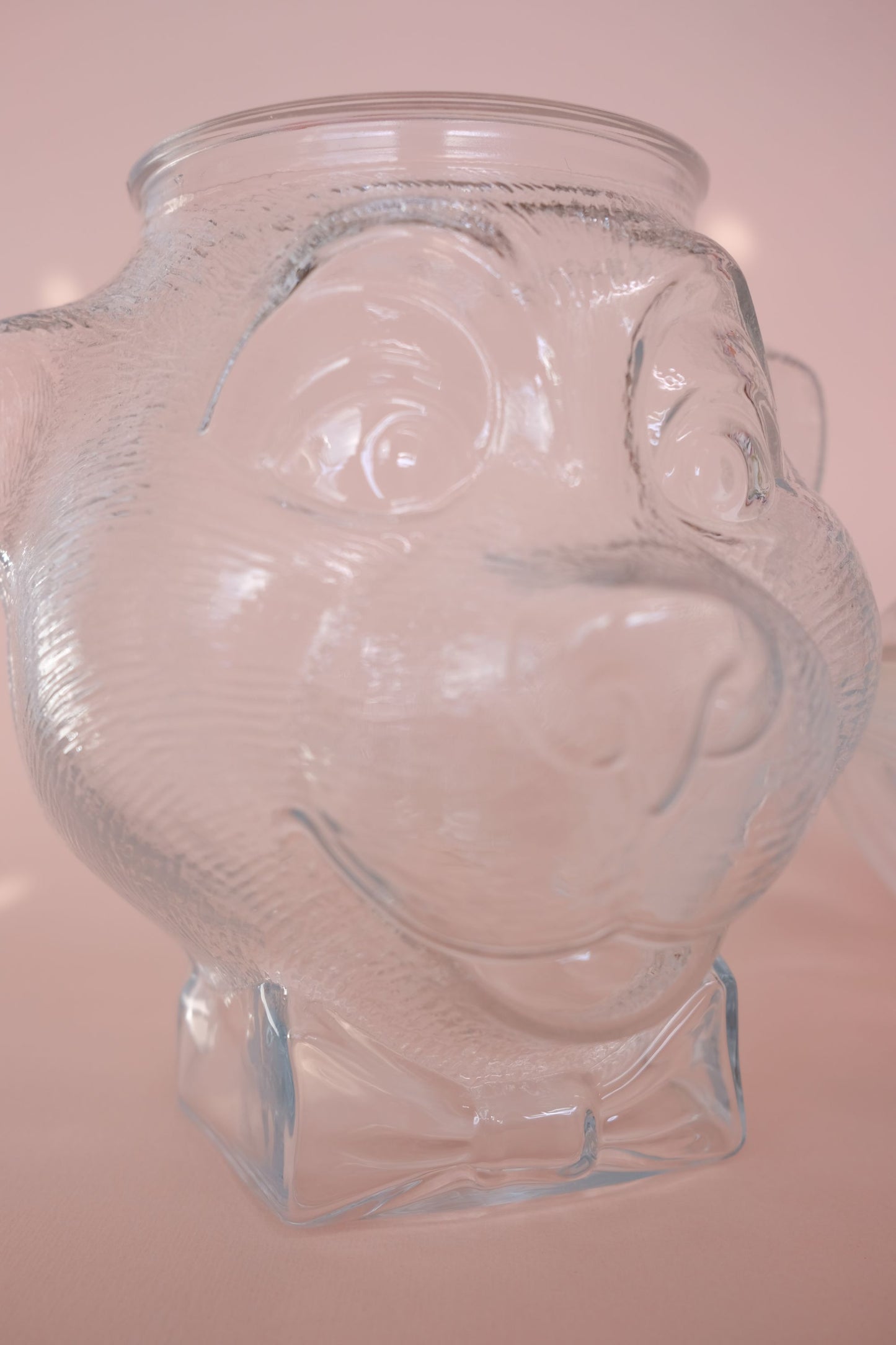 Bocal en verre en forme d'ours