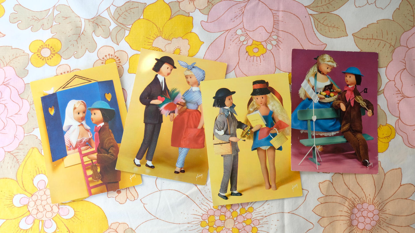 Cartes postales des amoureux de Peynet édités par Yvon