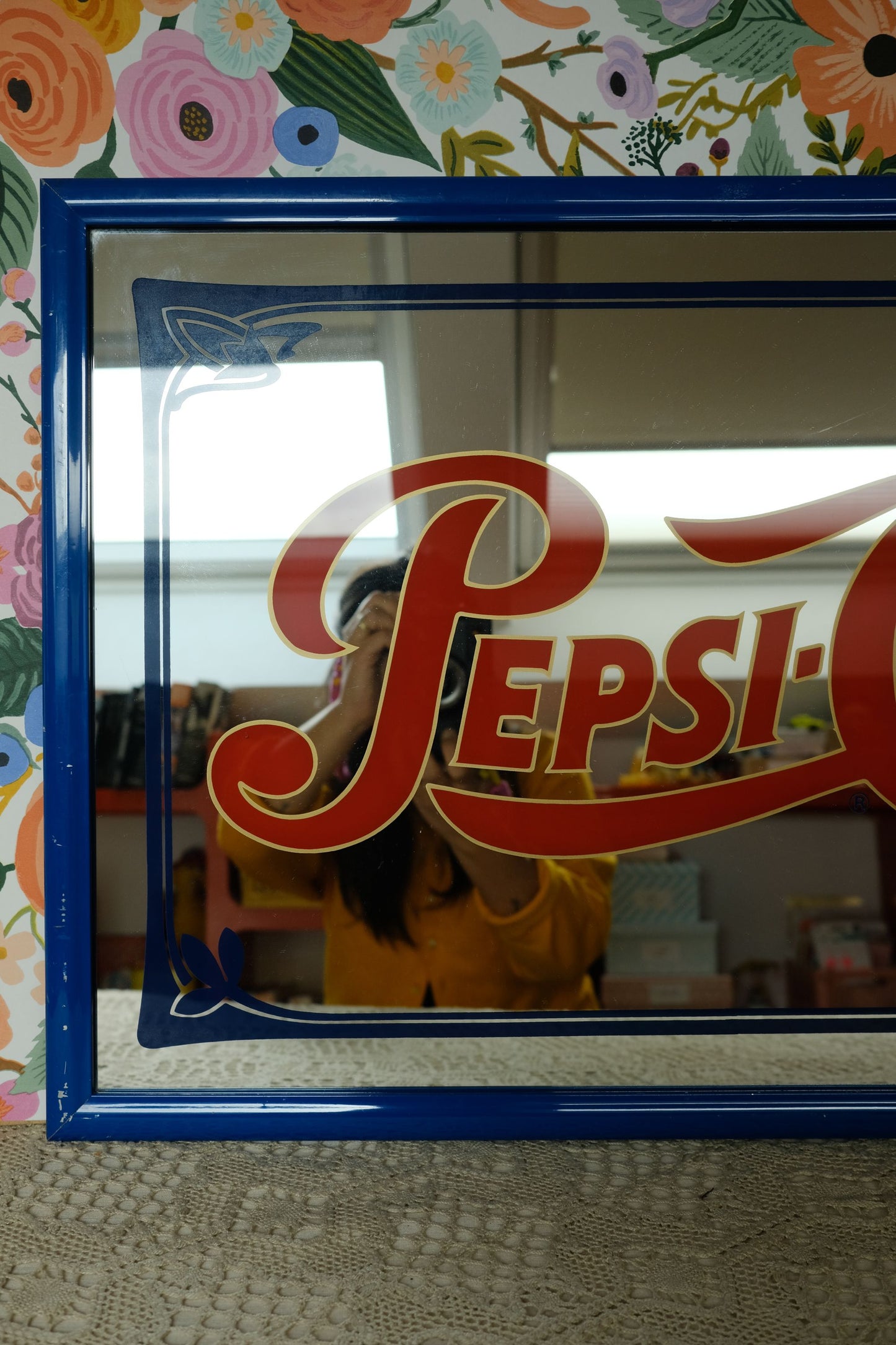 Miroir publicitaire pepsi