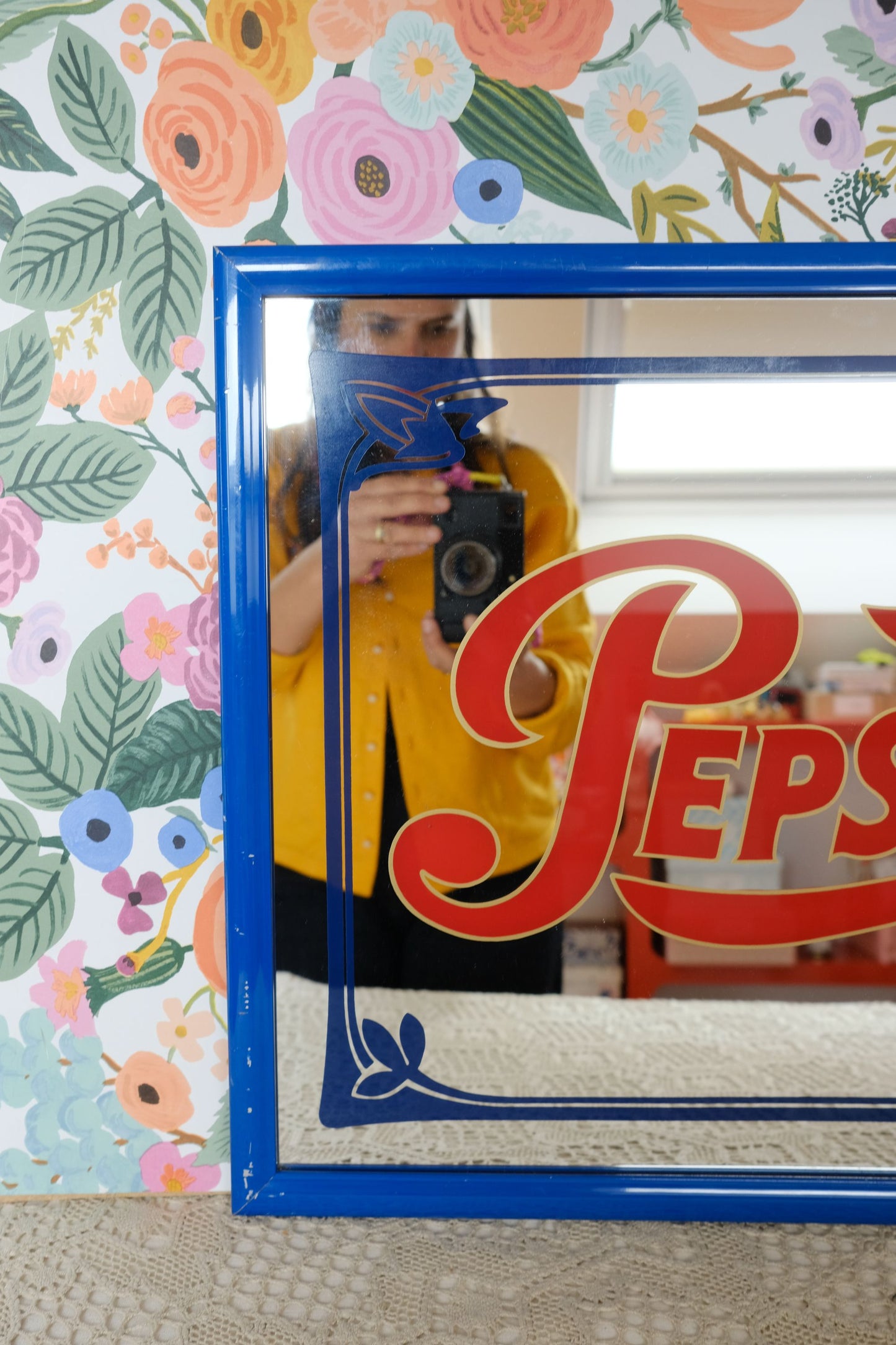 Miroir publicitaire pepsi