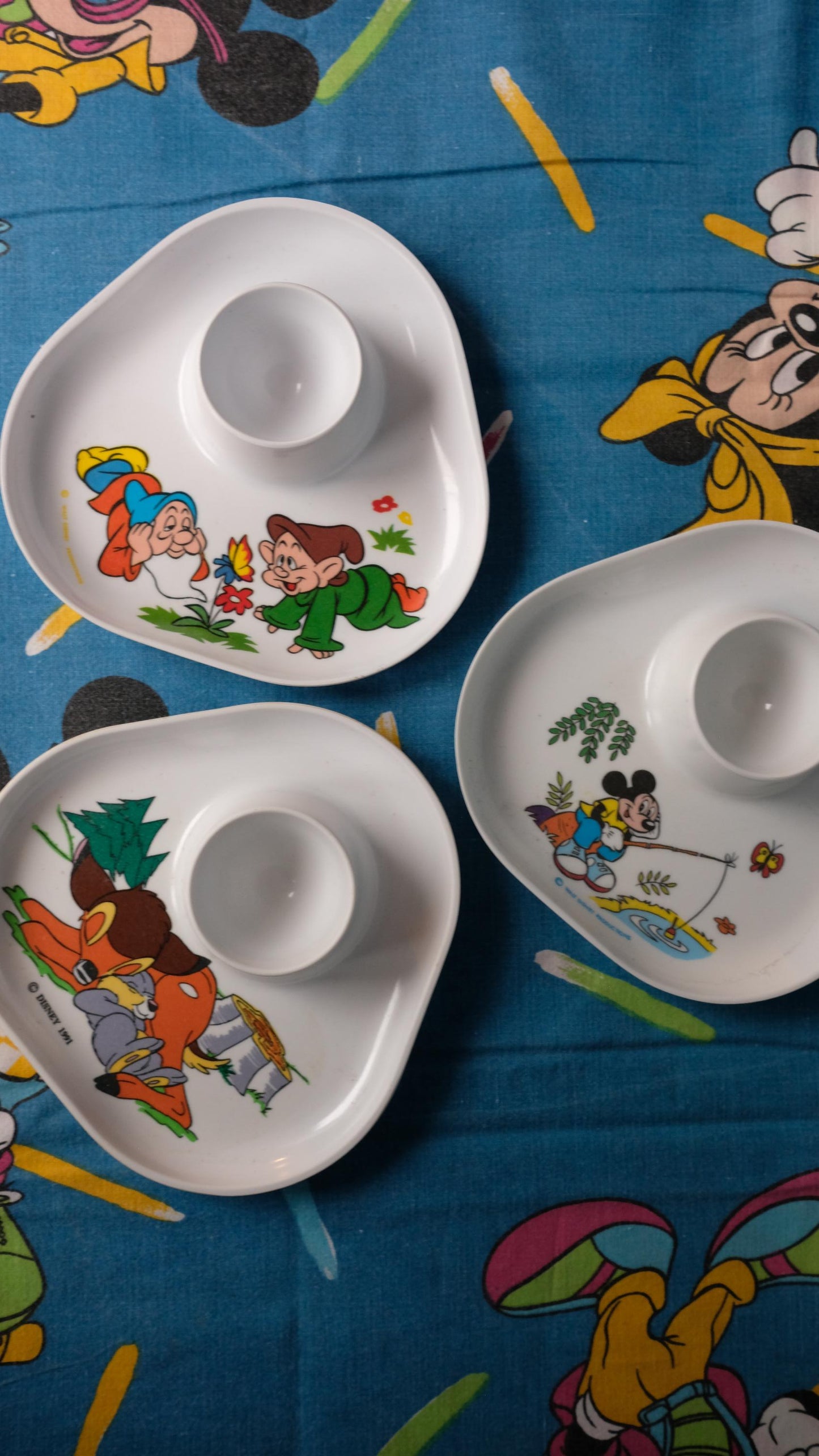 Sélection de coquetiers walt Disney en mélaminé