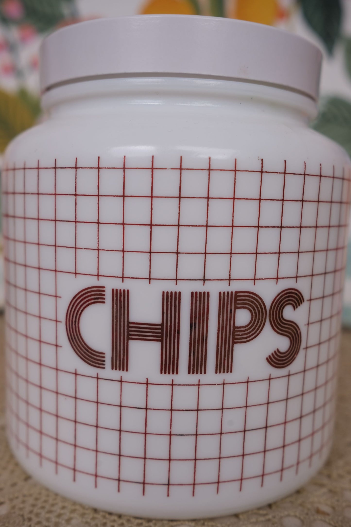 Grand pot à chips en arcopal