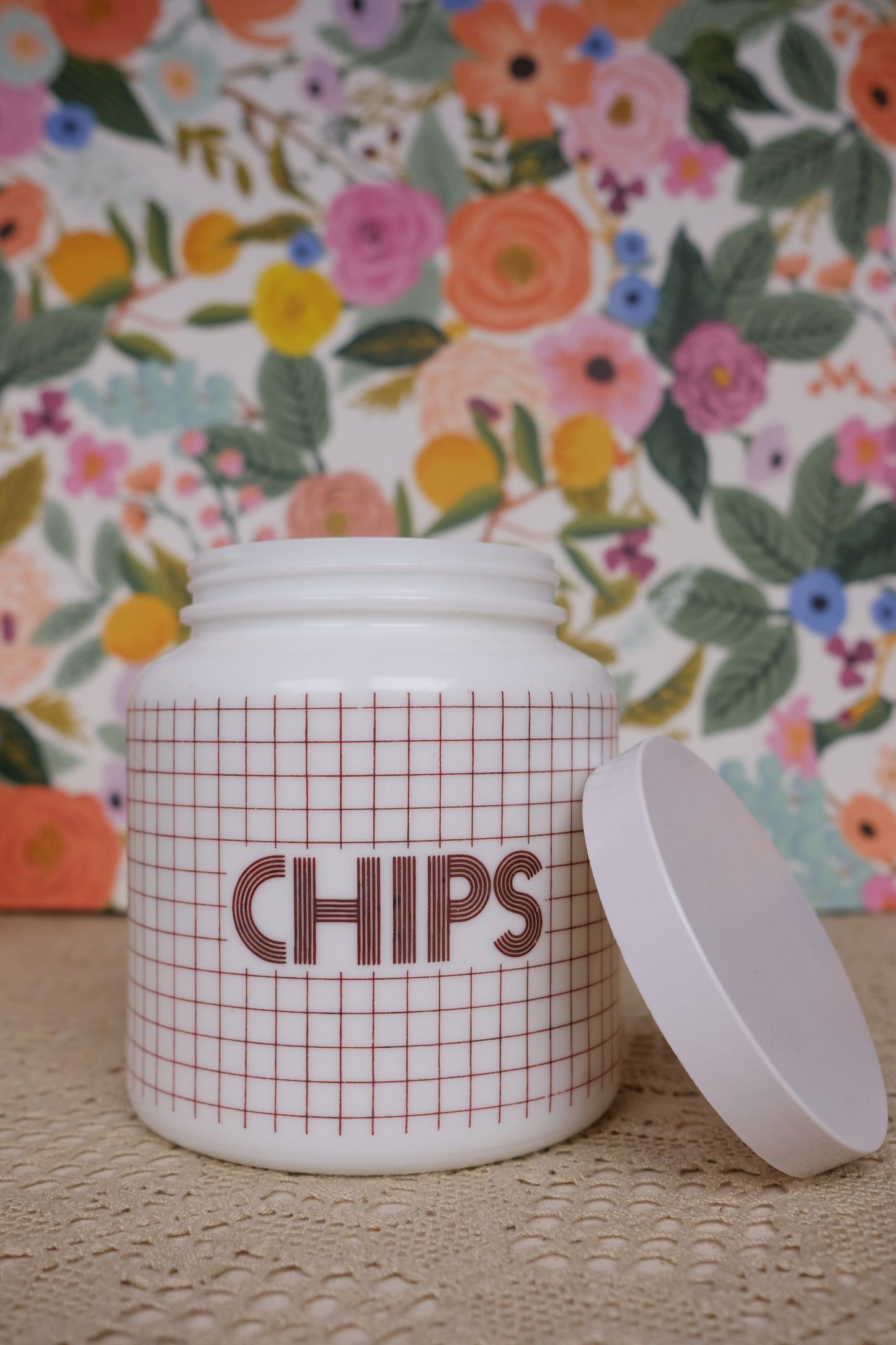 Grand pot à chips en arcopal