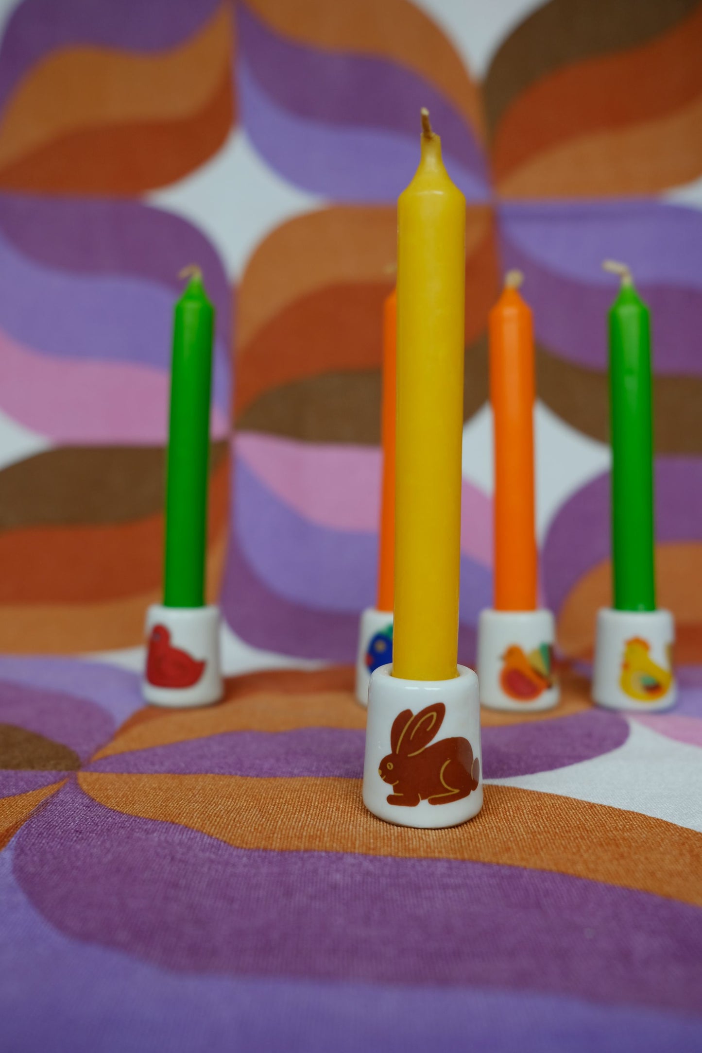 Mini bougeoirs animaux