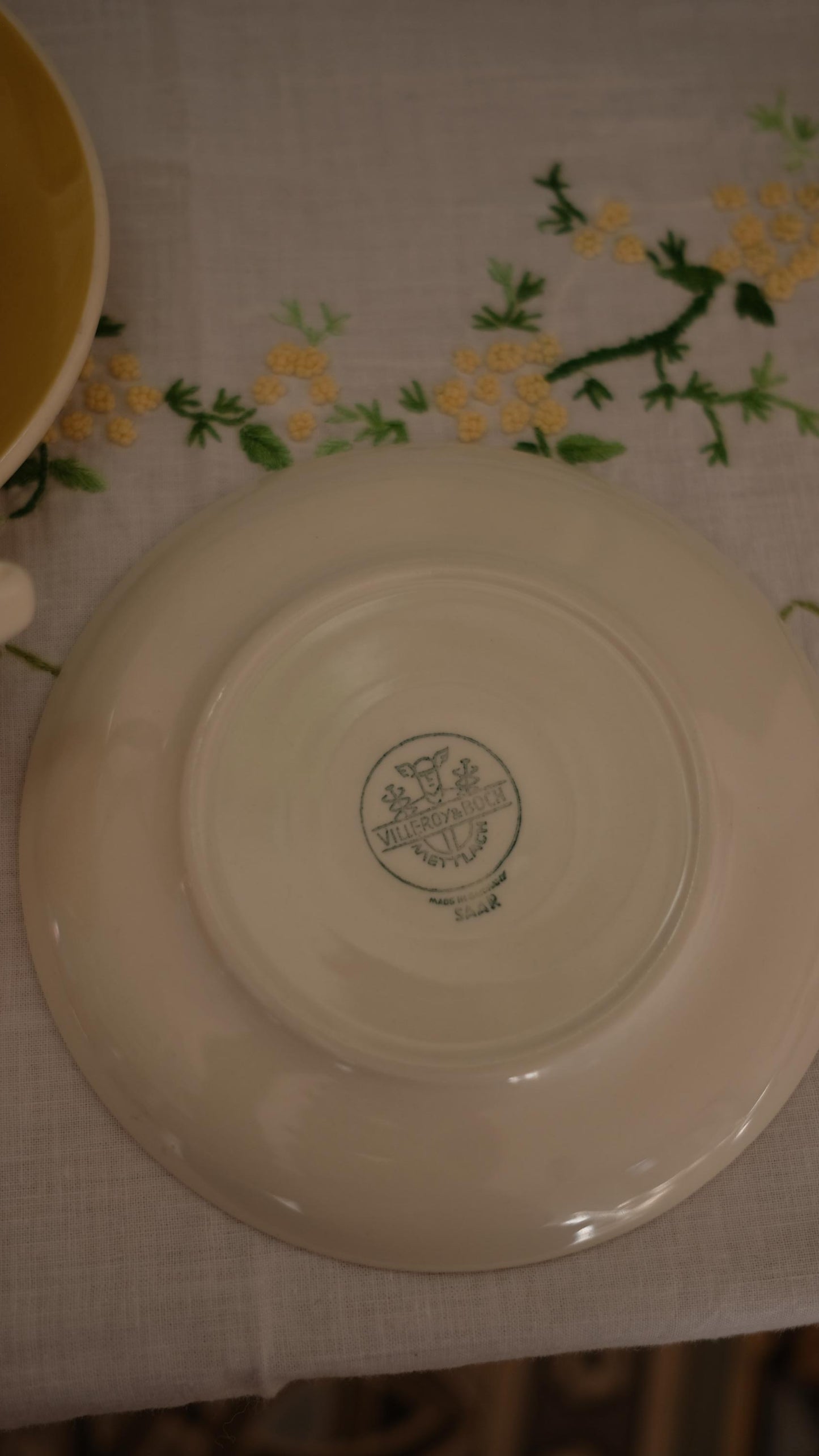 Lot de 5 tasses à espresso+coupelles vintageVilleroy&Boch