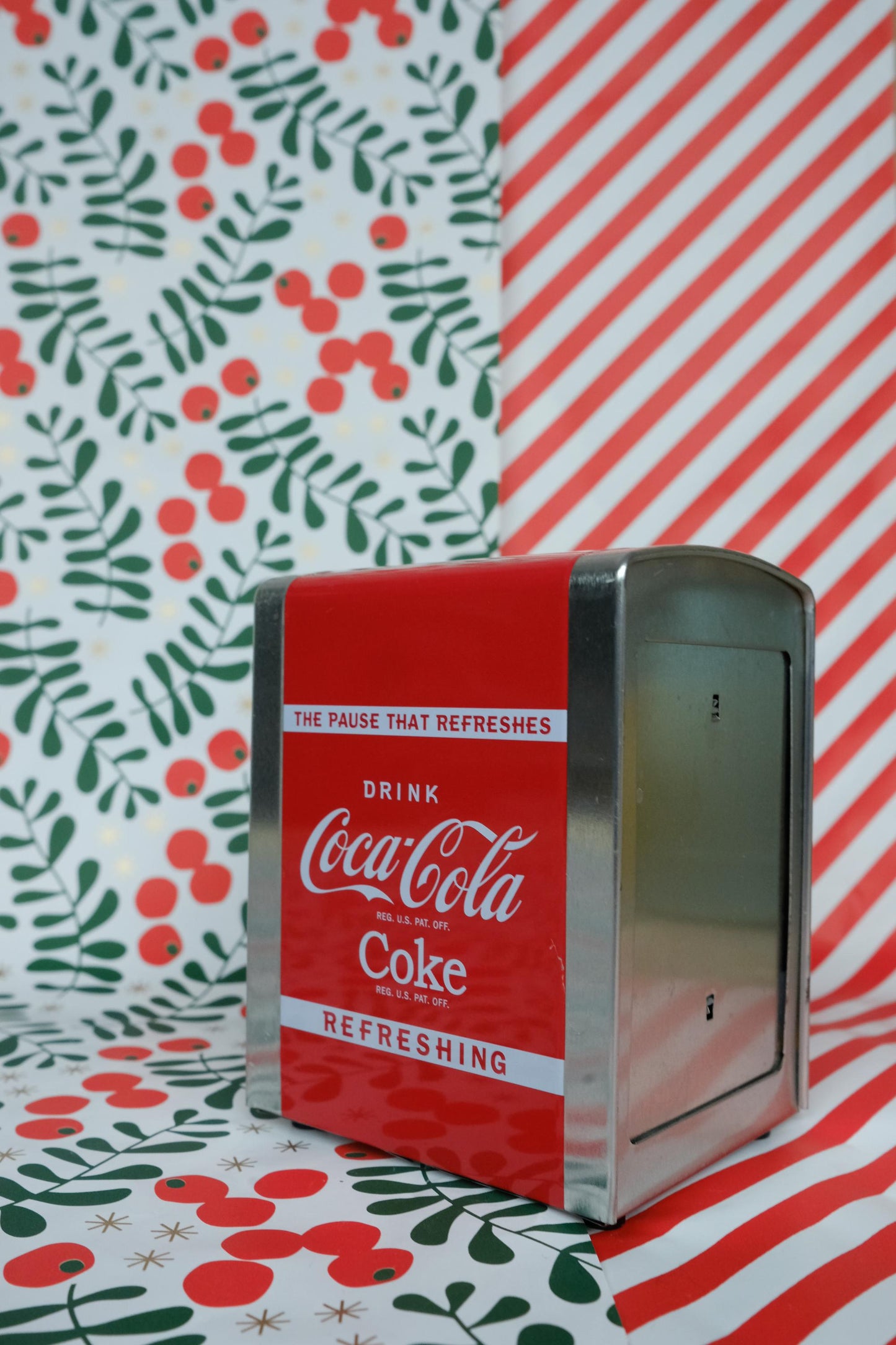 Distributeur de serviettes en papier coca cola