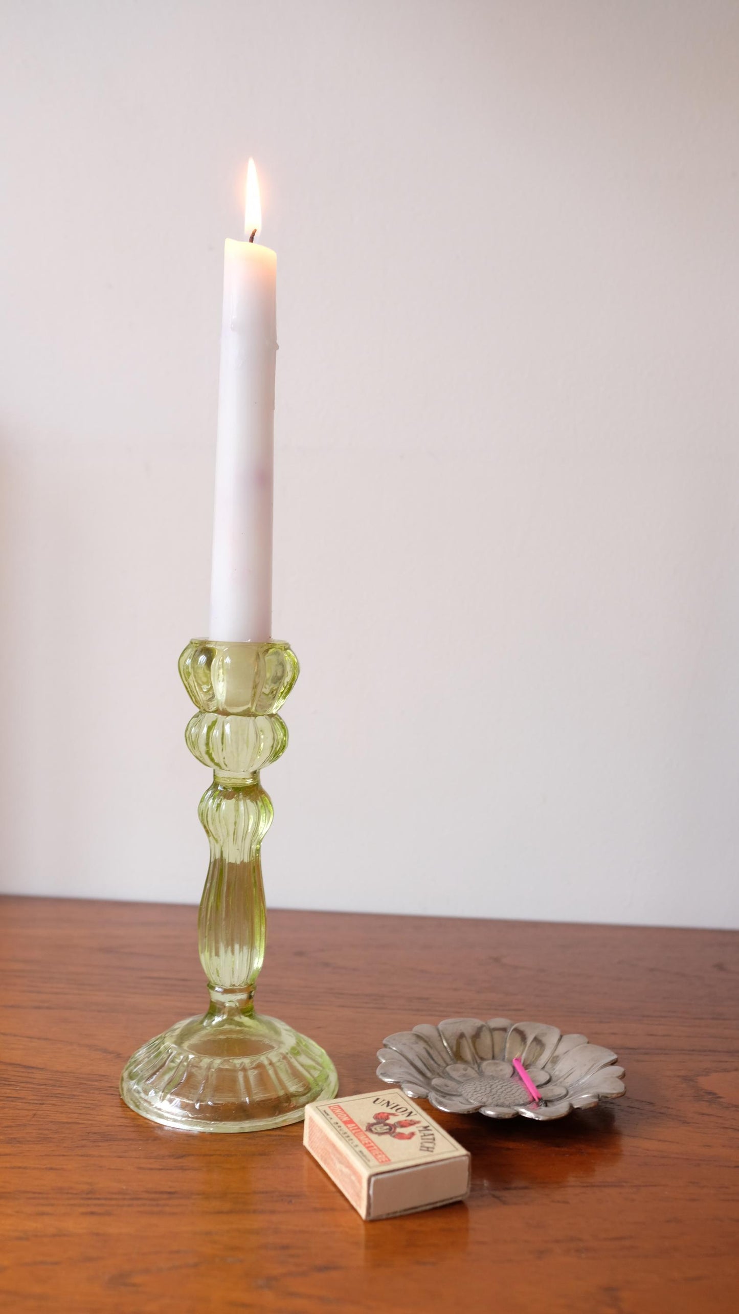 Coupelle fleur en métal argenté