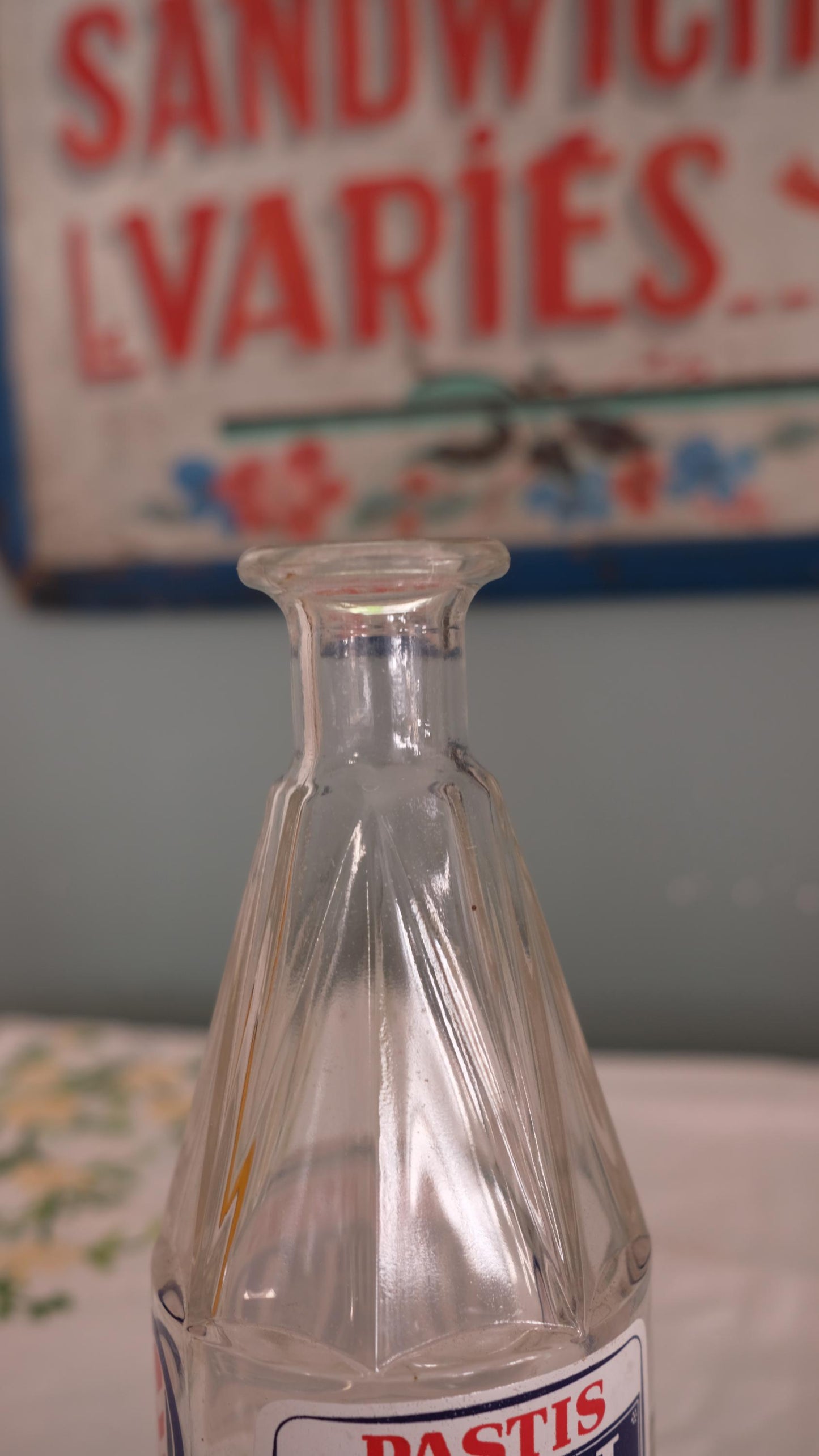 Bouteille publicitaire de bistrot Pastis Duval vintage