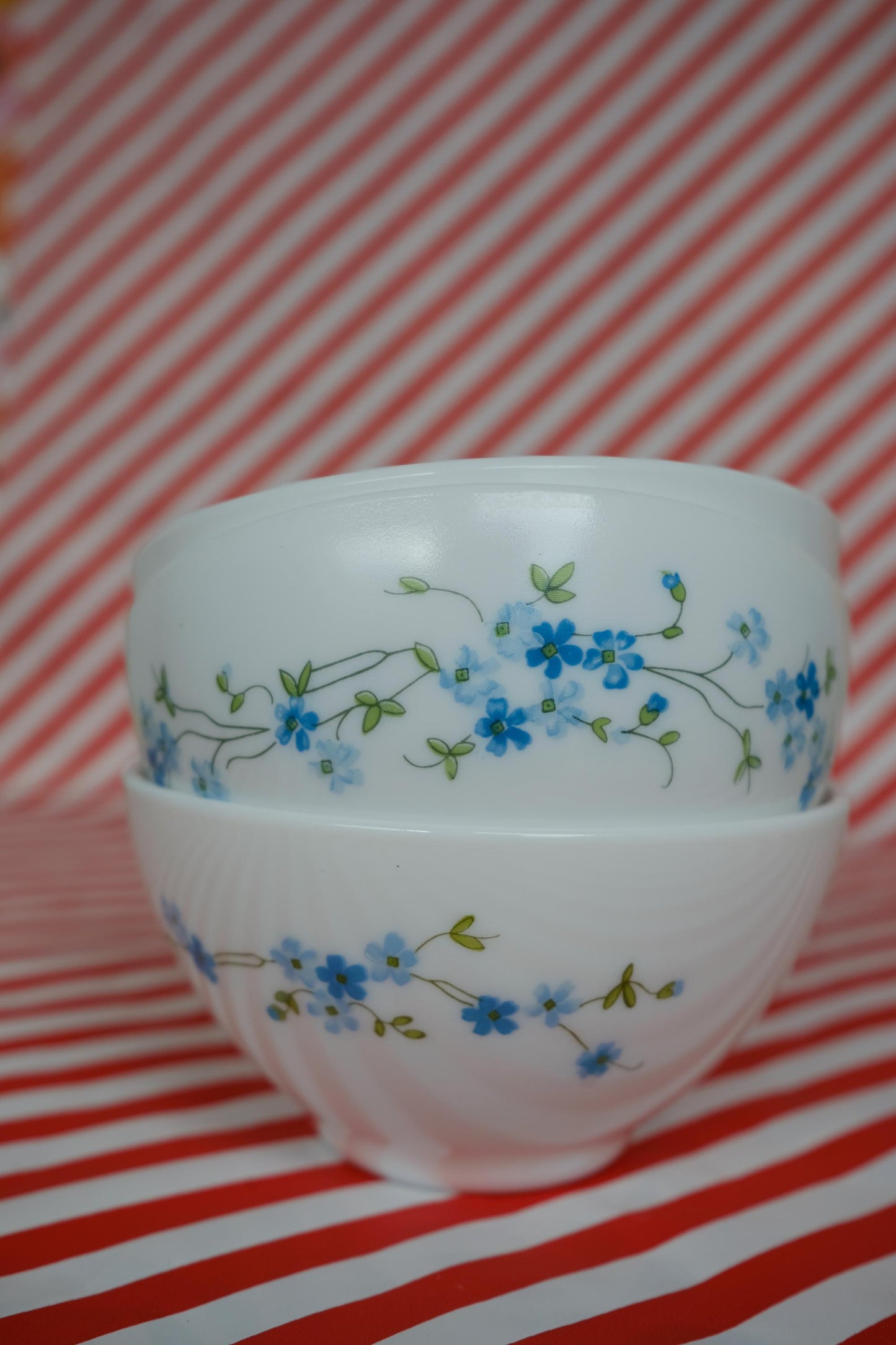 Bols en Arcopal modèle myosotis