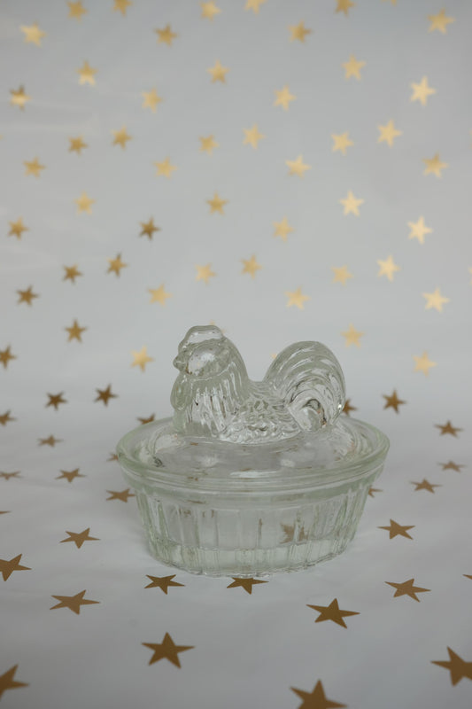 Beurrier en forme de poule