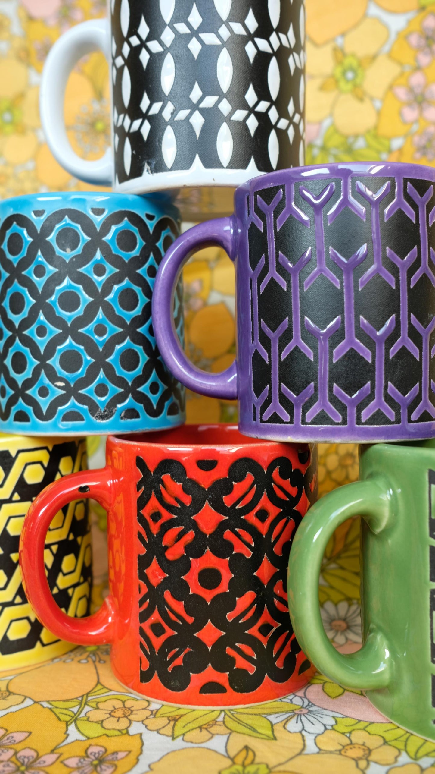Mugs waechtesbach 70's en céramique