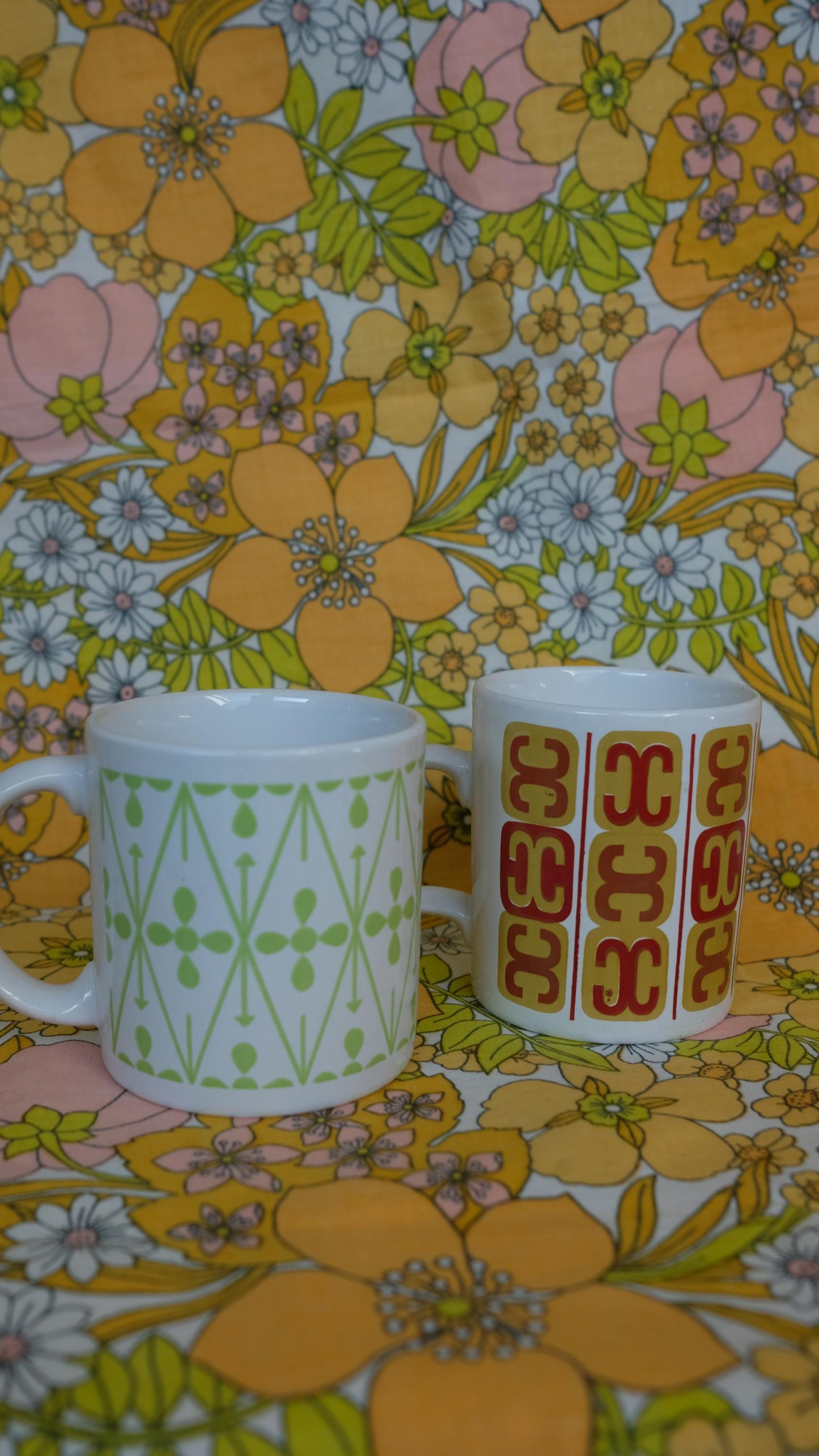 Mugs made seventies made in England