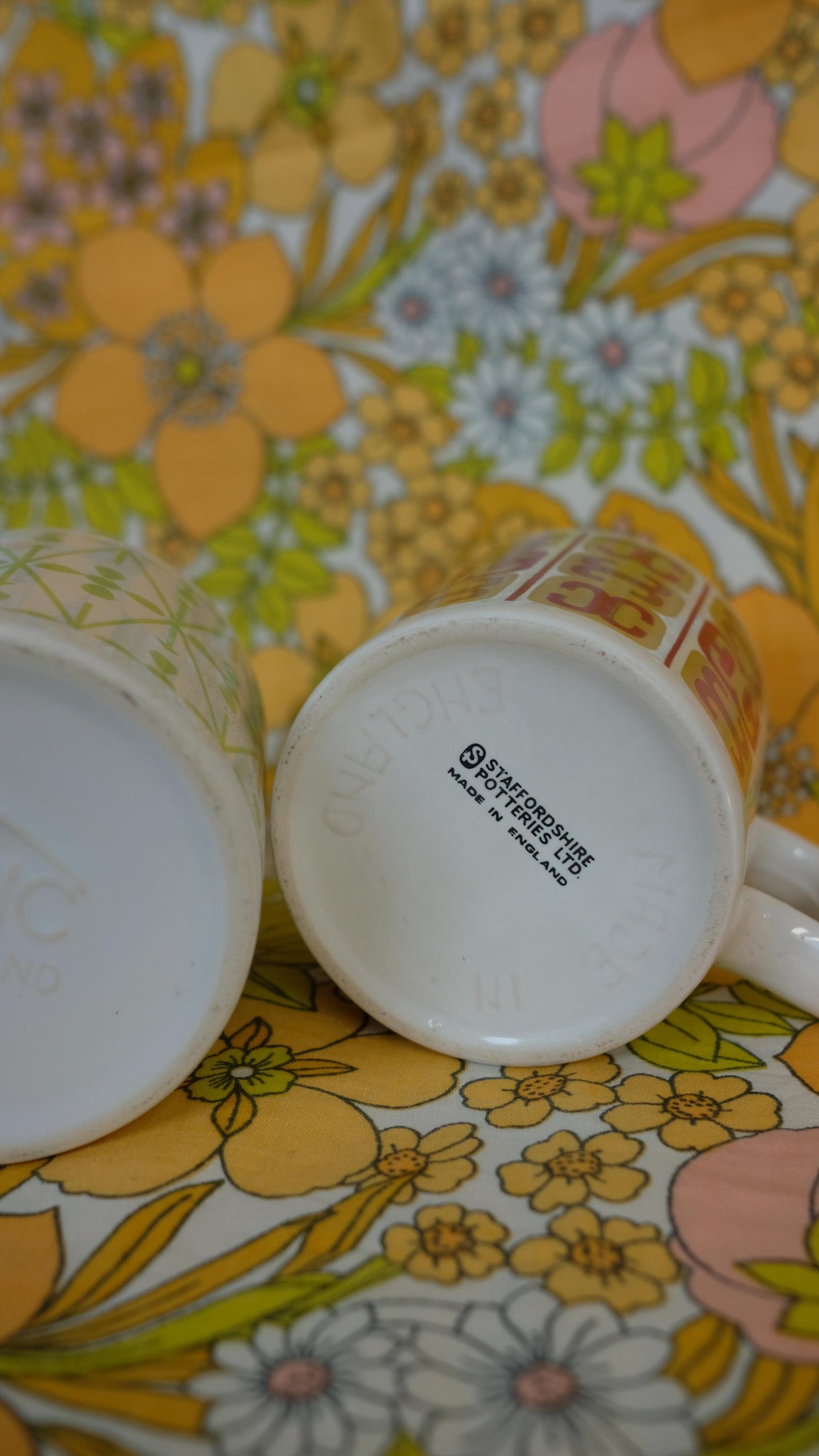 Mugs made seventies made in England
