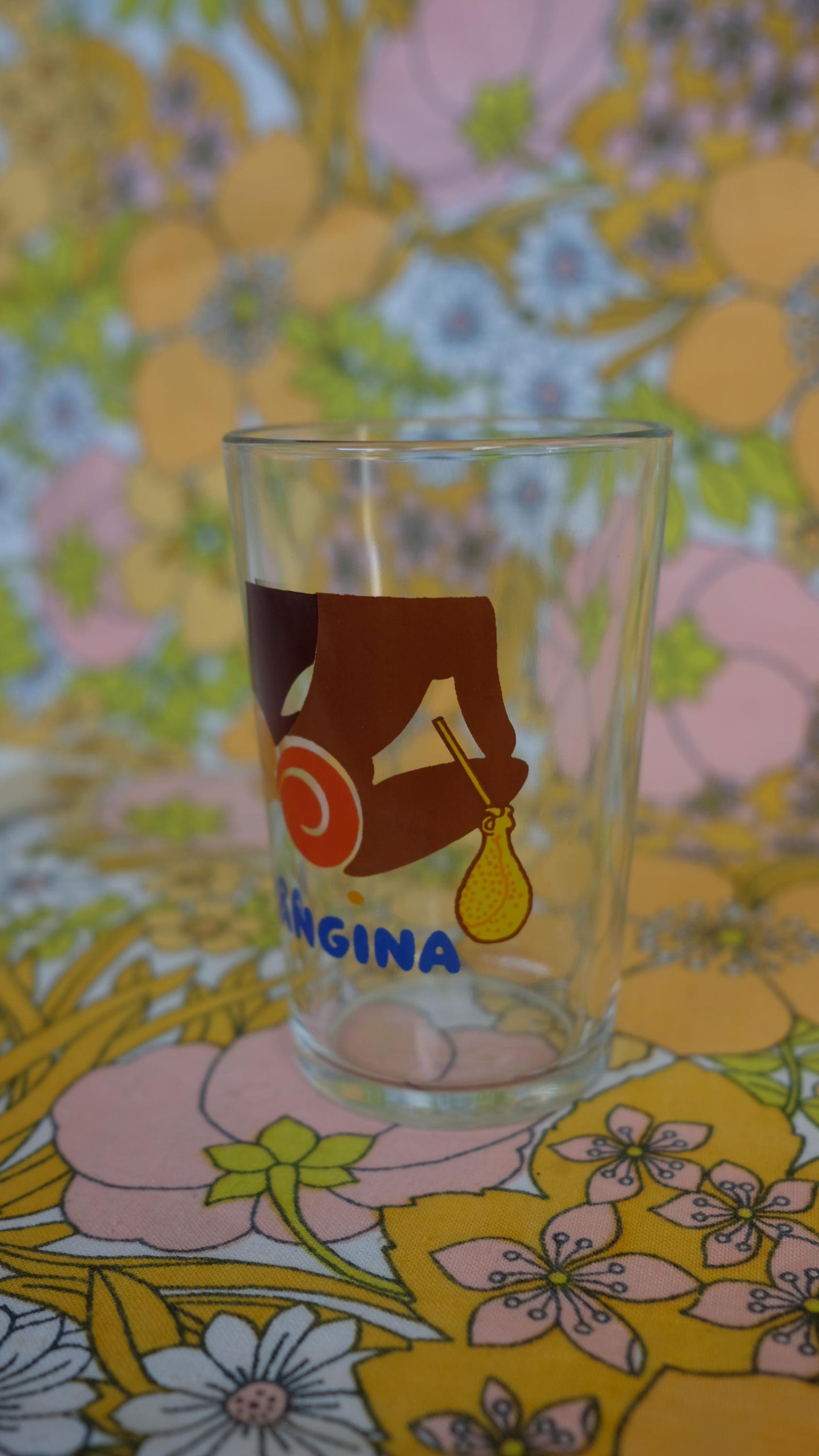 Verres publicitaires de bistrot Orangina