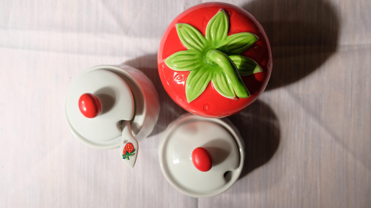 Pot fraise en céramique