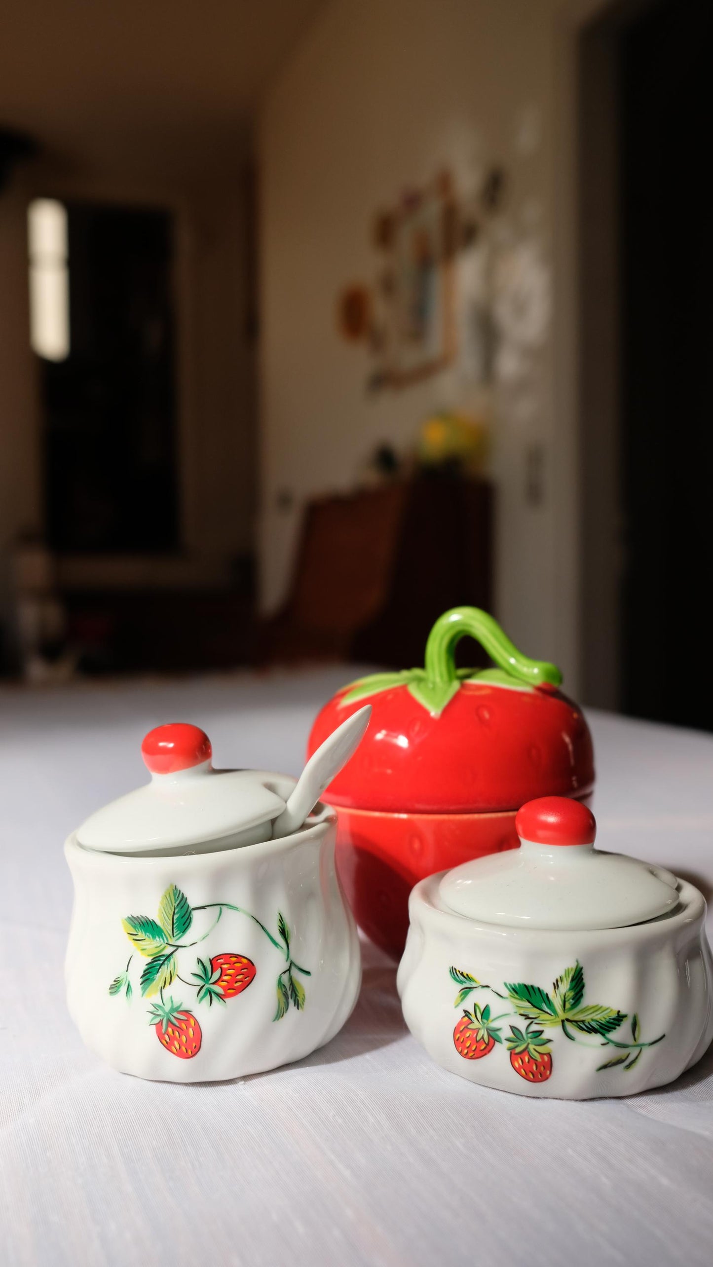 Pot fraise en céramique