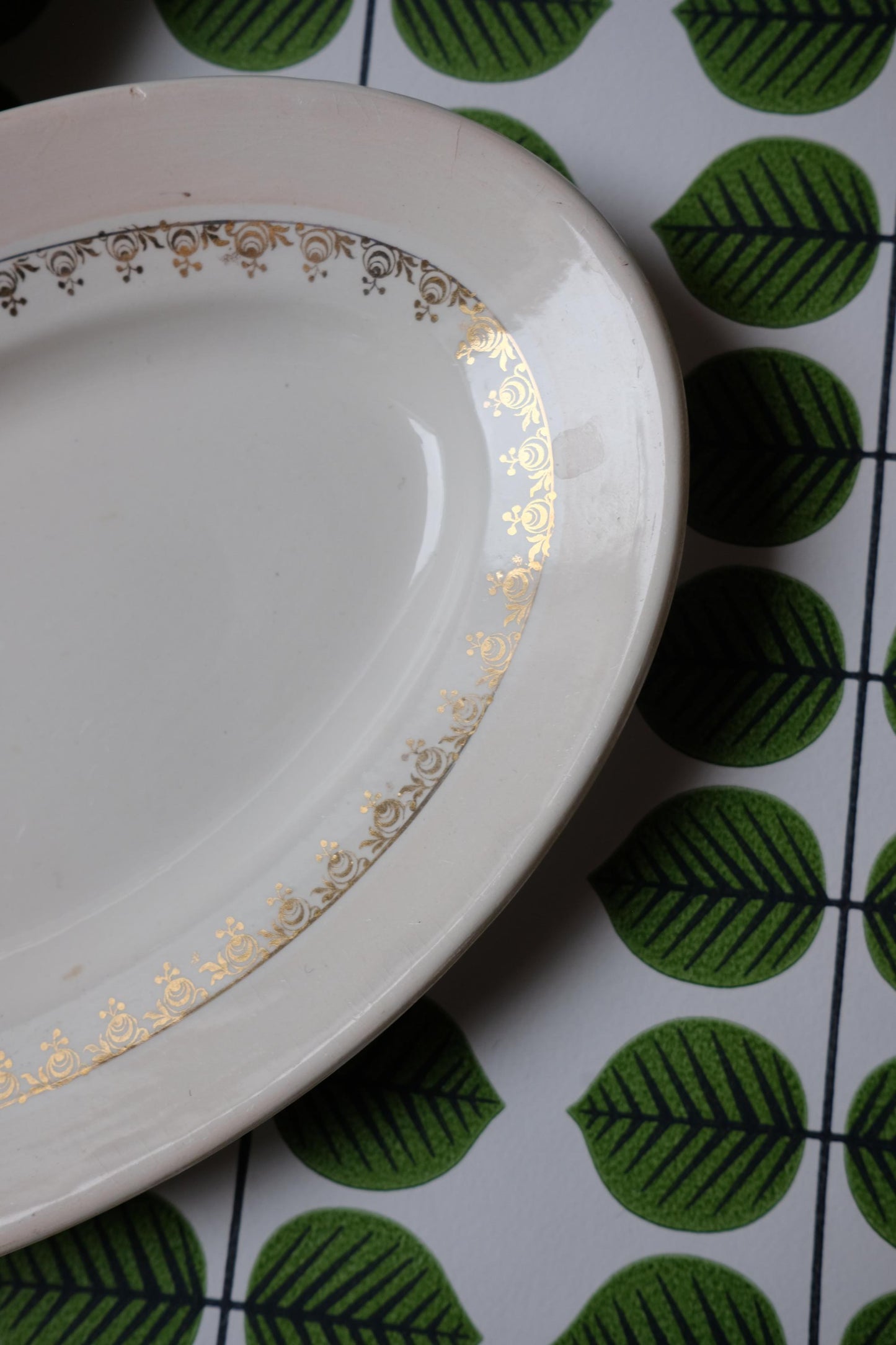 Plats ovales Digoin Sarreguemines modèle Jocelyn