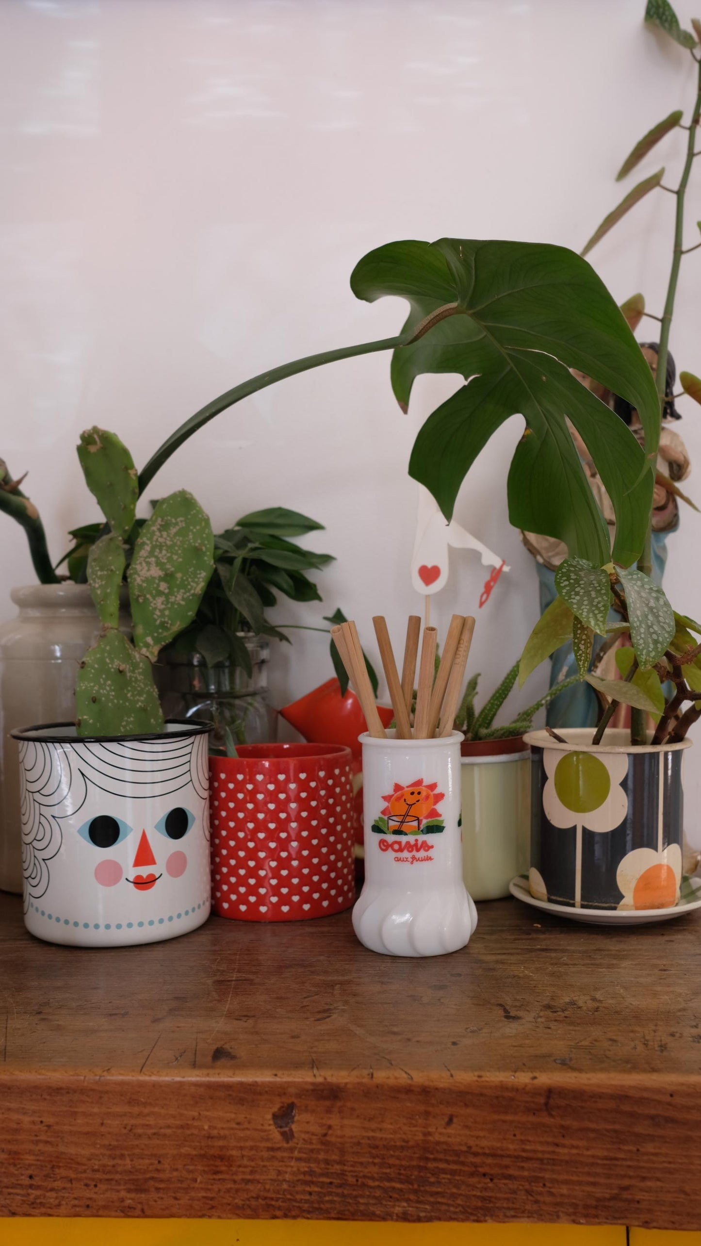 Porte paille Oasis en opaline