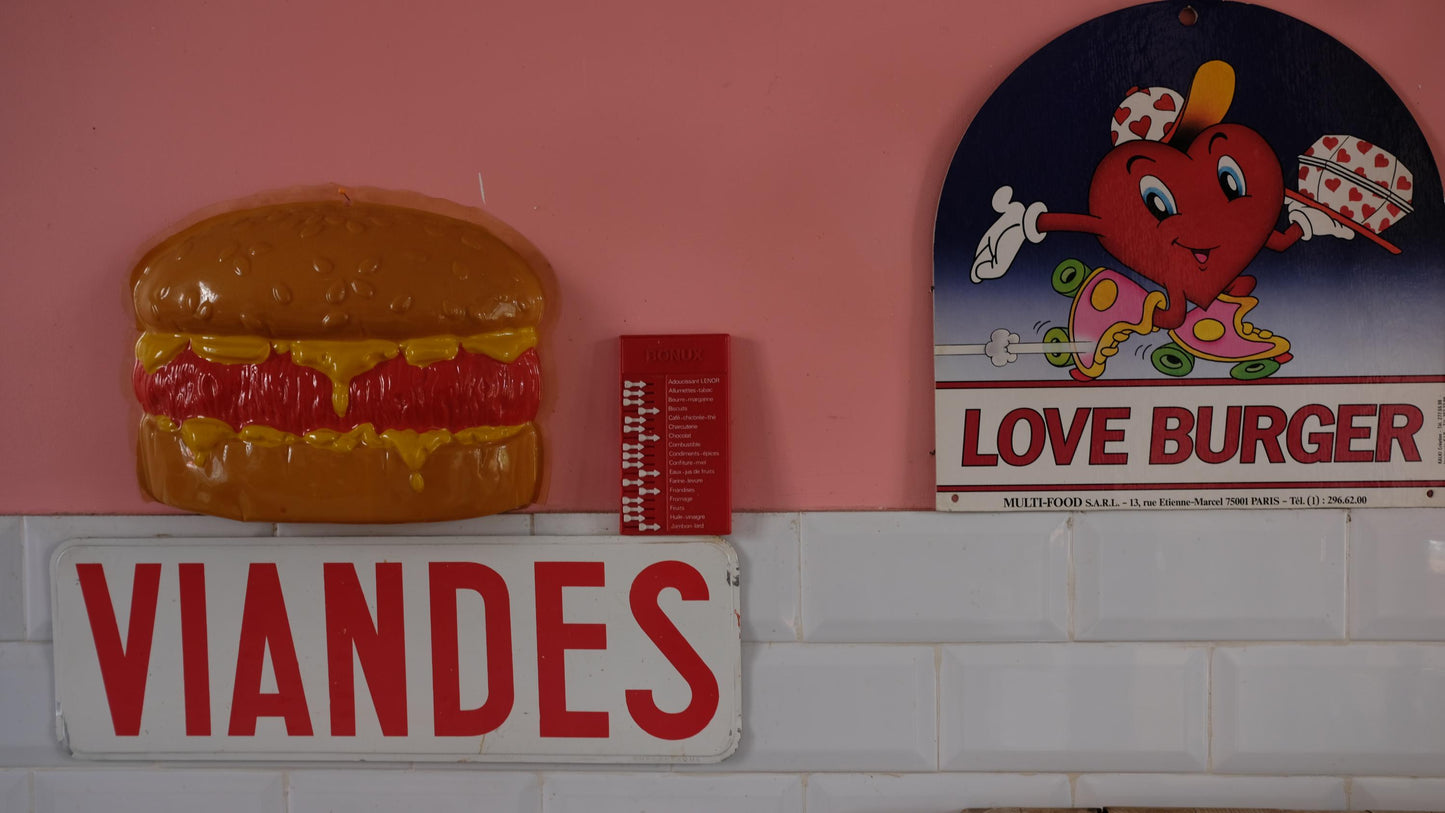 Hamburger publicitaire en plastique