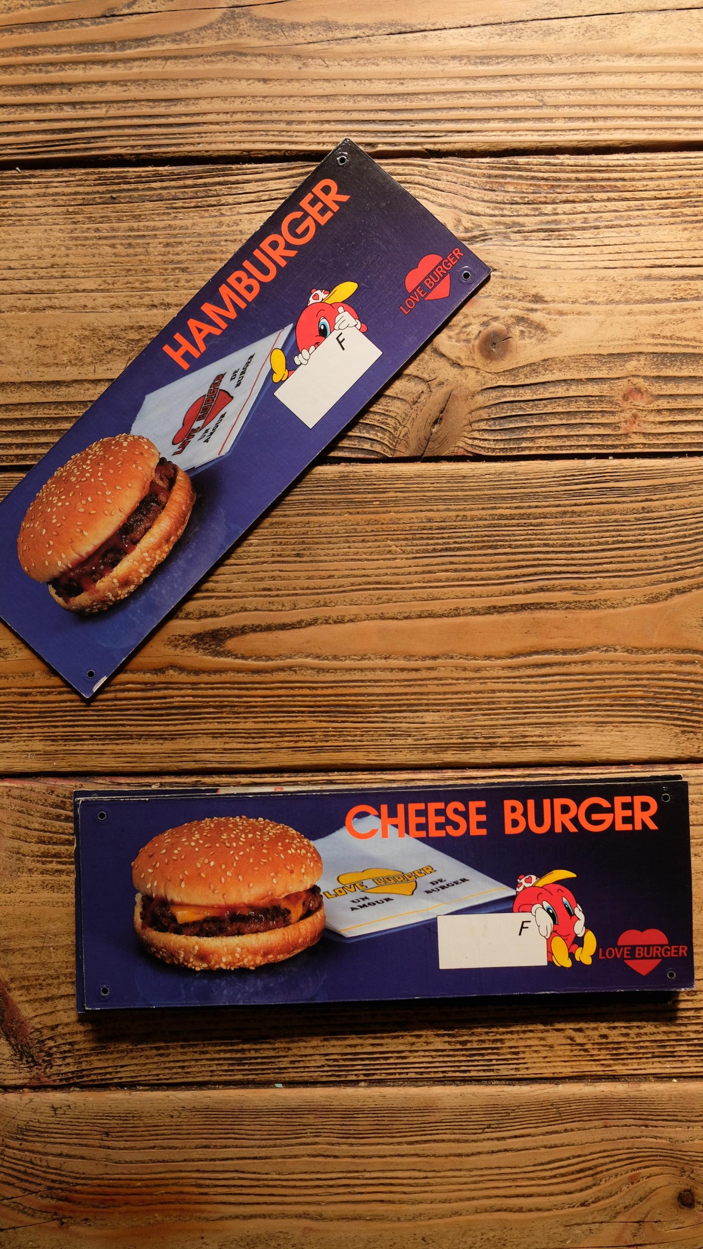 Panneau publicitaire de fast food