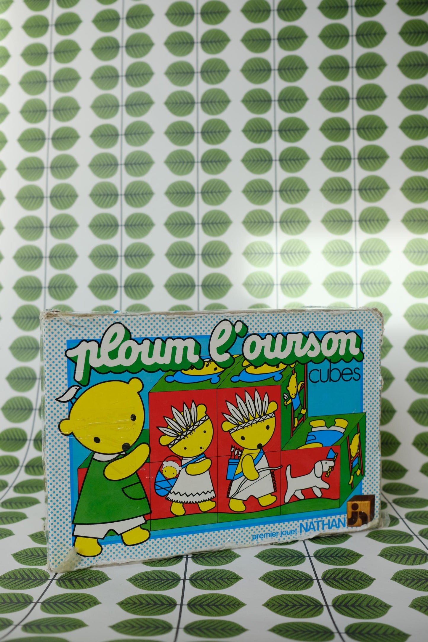 Jeu de cubes Ploum l'ourson