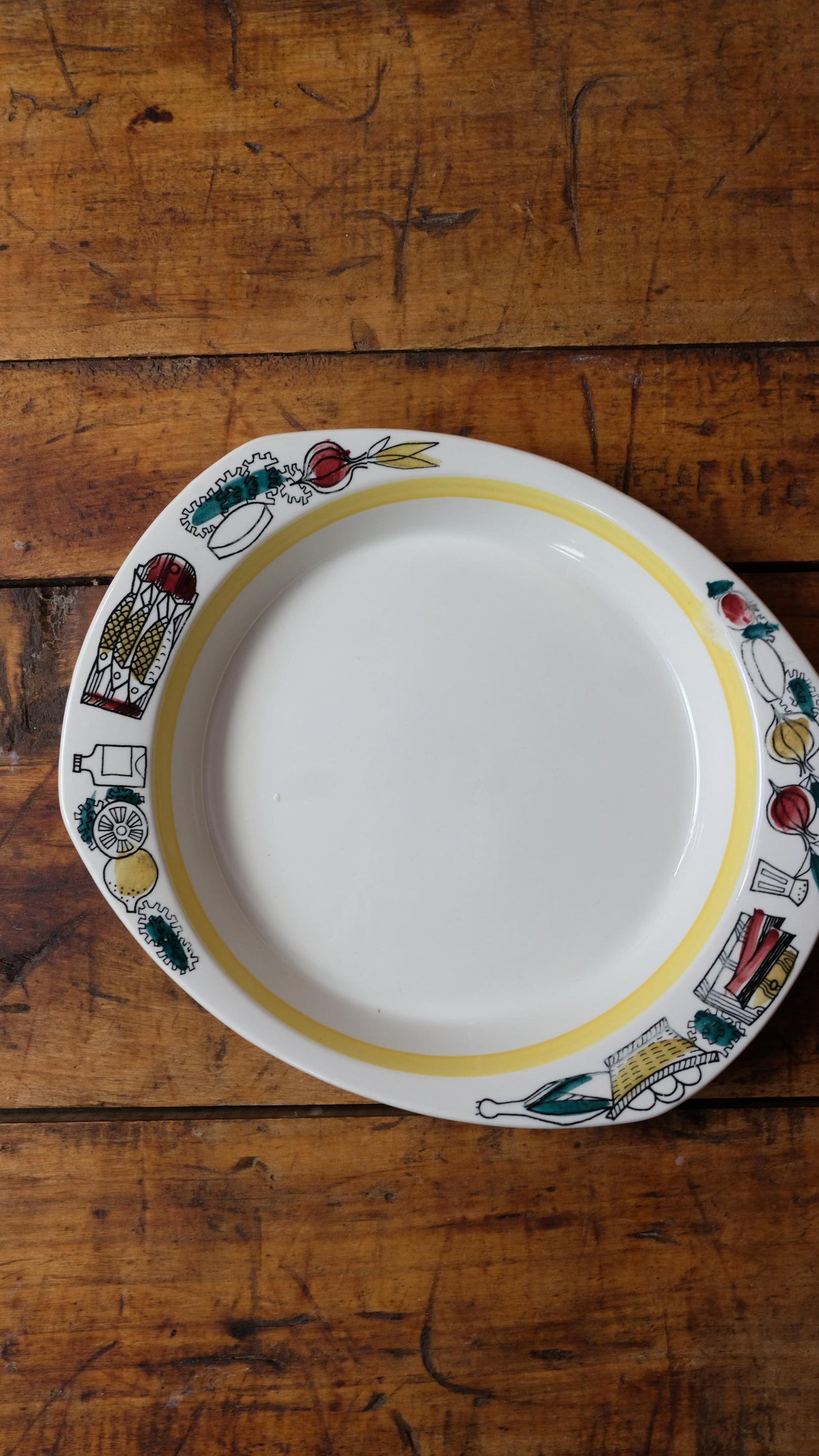 Assiette décorative Stavangerflint made in Norway, années 60