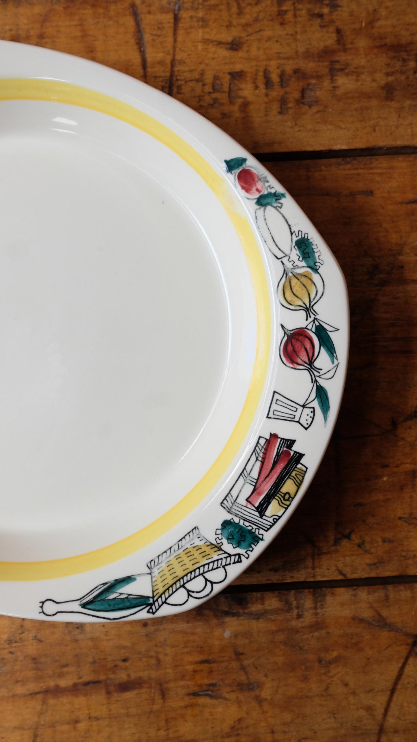 Assiette décorative Stavangerflint made in Norway, années 60