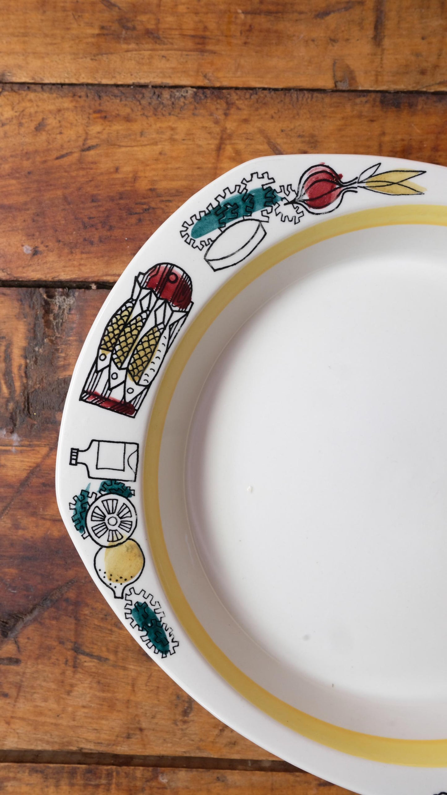 Assiette décorative Stavangerflint made in Norway, années 60