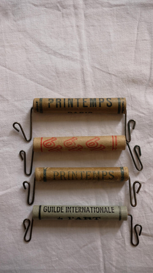 Lot de 4 Poignées de sac publicitaires vintage