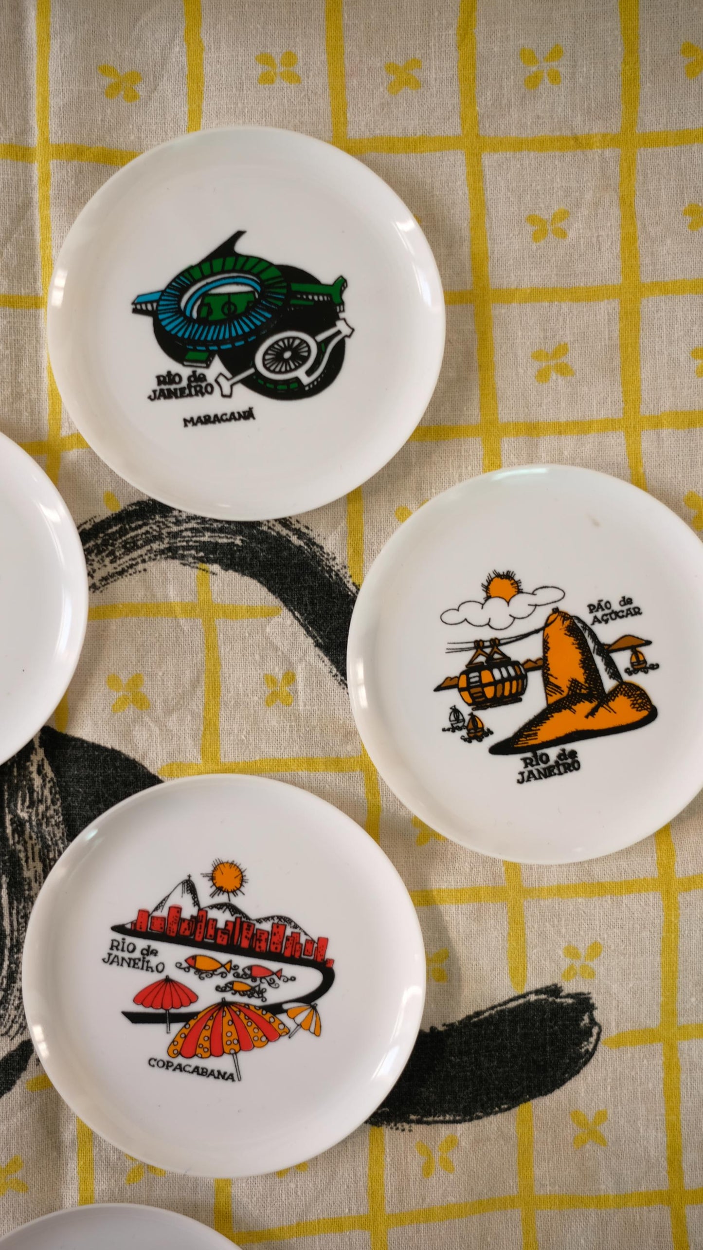 Sous verre touristiques vintage de Rio