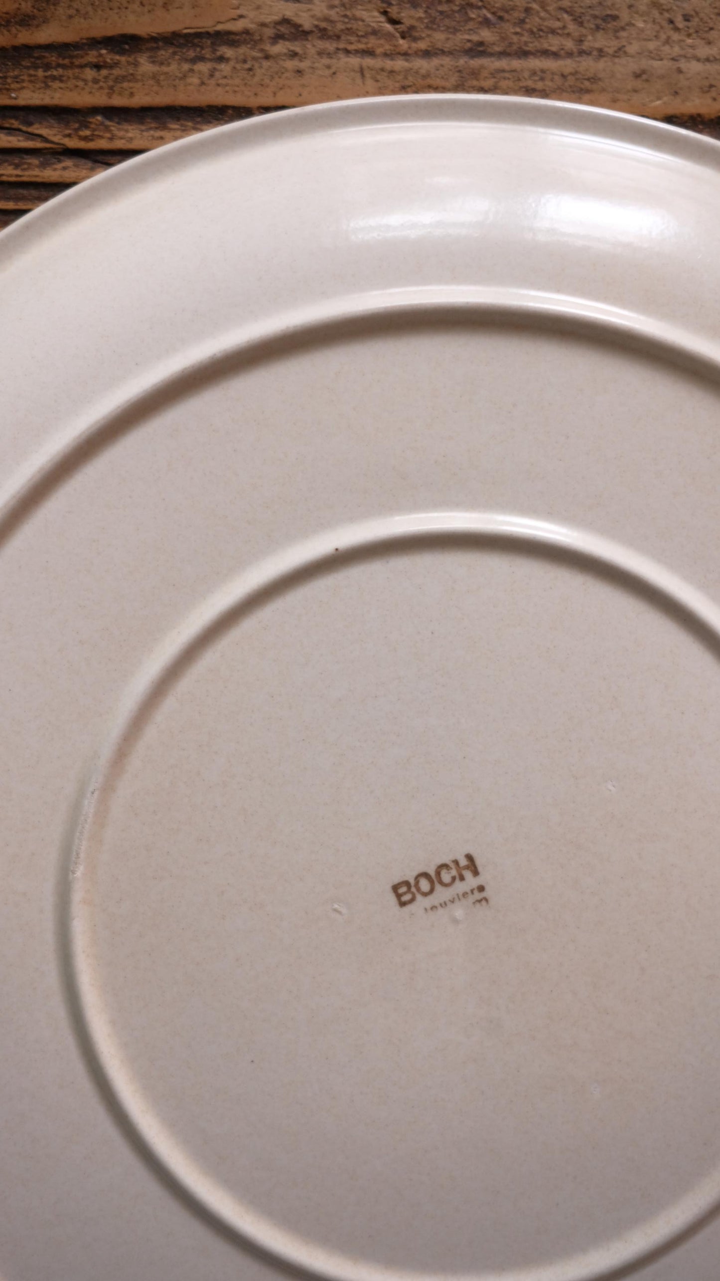 Grand plat vintage Boch Louvières