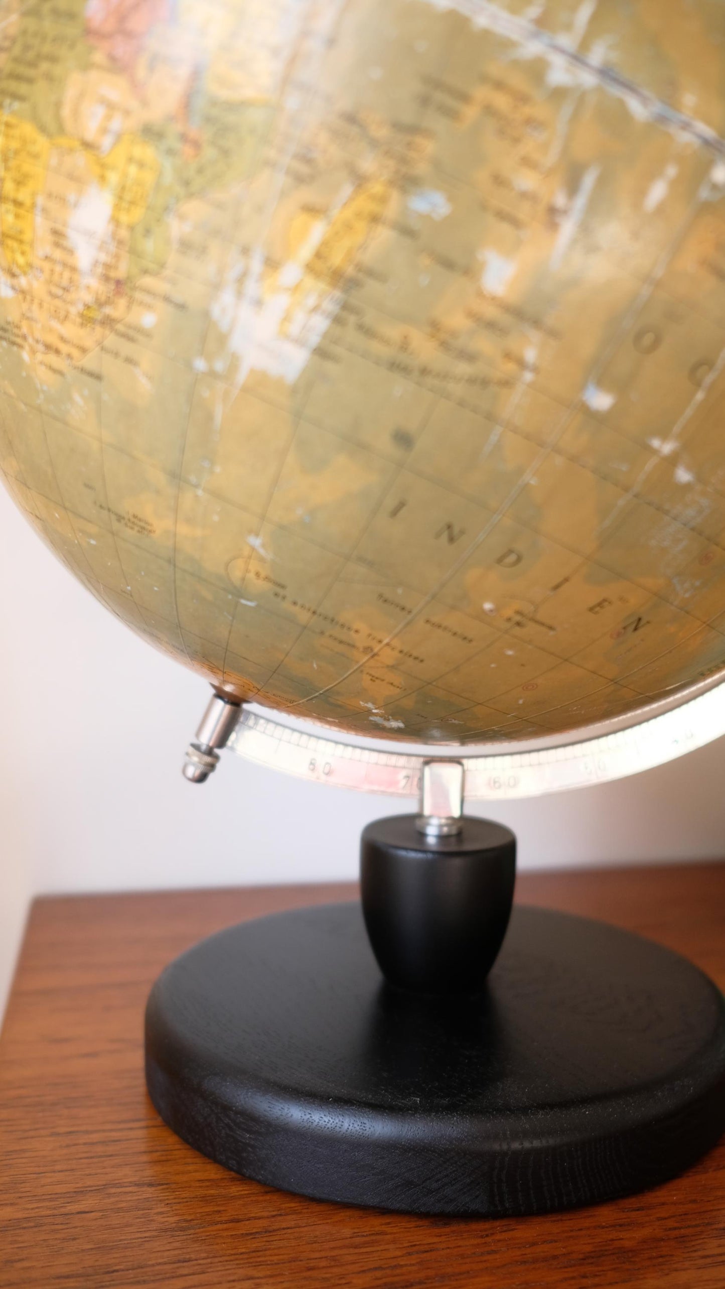 Grand globe terrestre vintage deRath