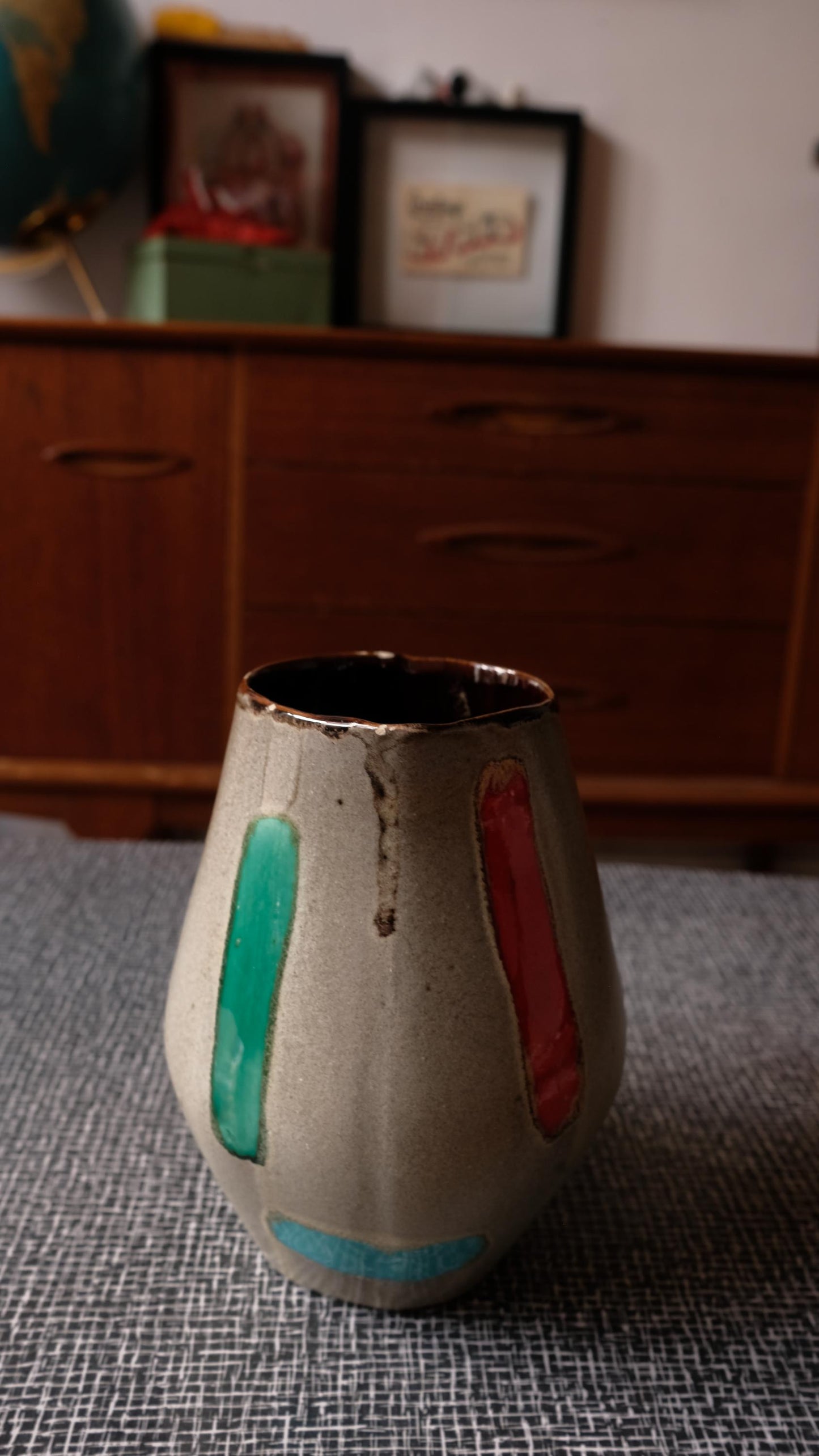 Pichet vintage en céramique vernissé Bresse