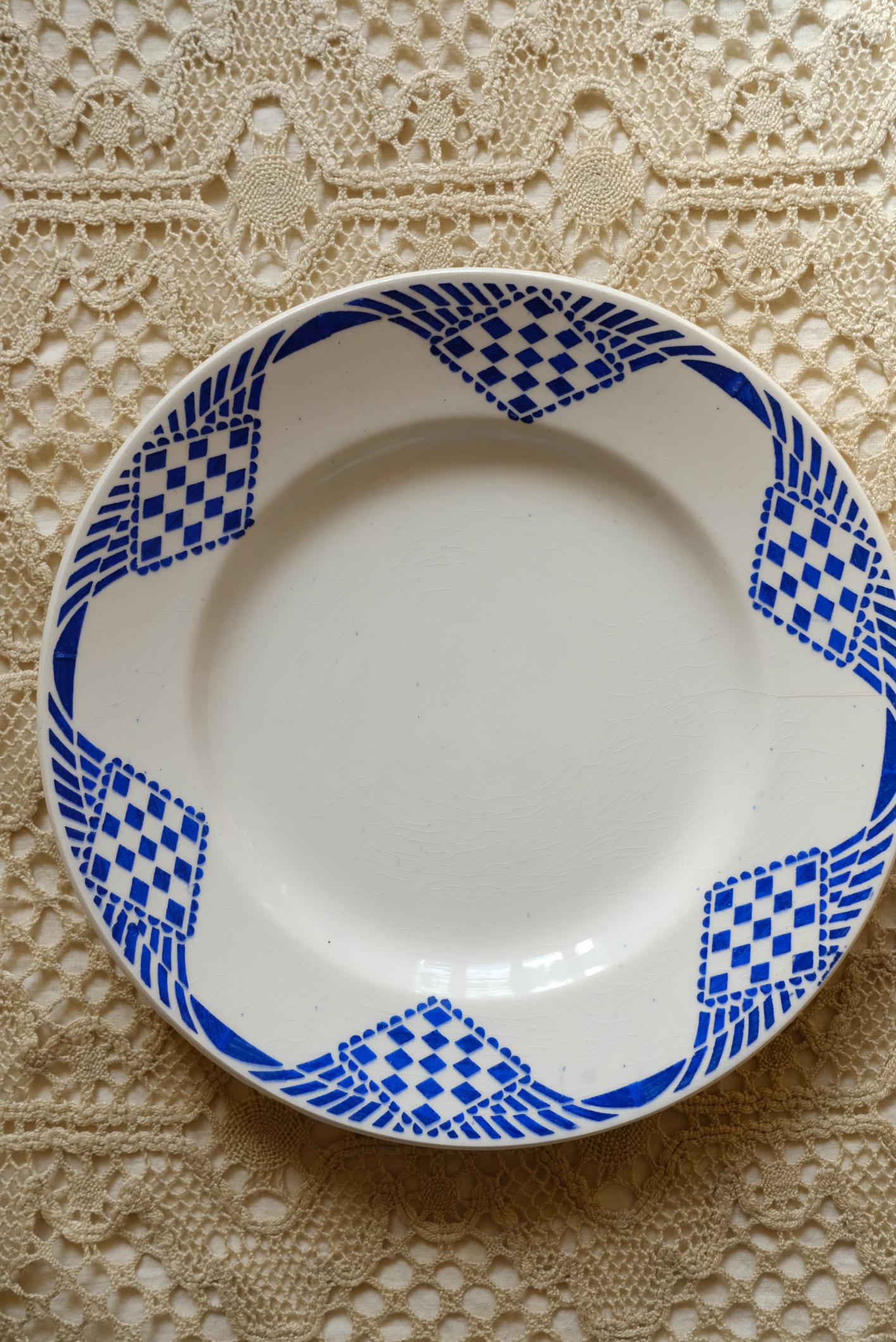 Sélection d'assiettes Bleues