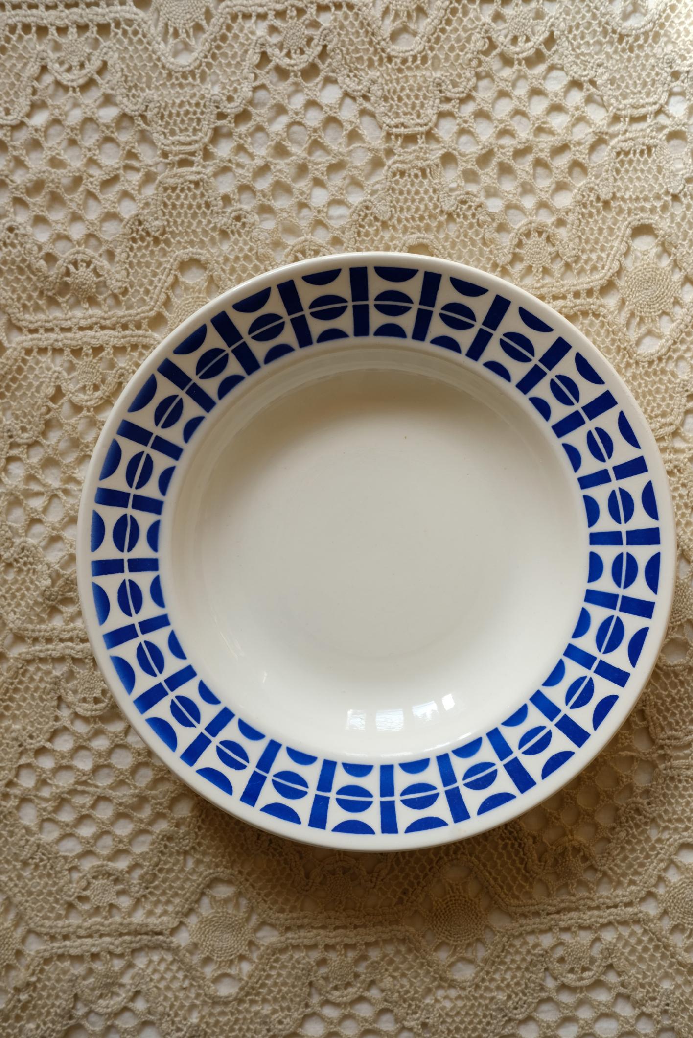 Sélection d'assiettes Bleues