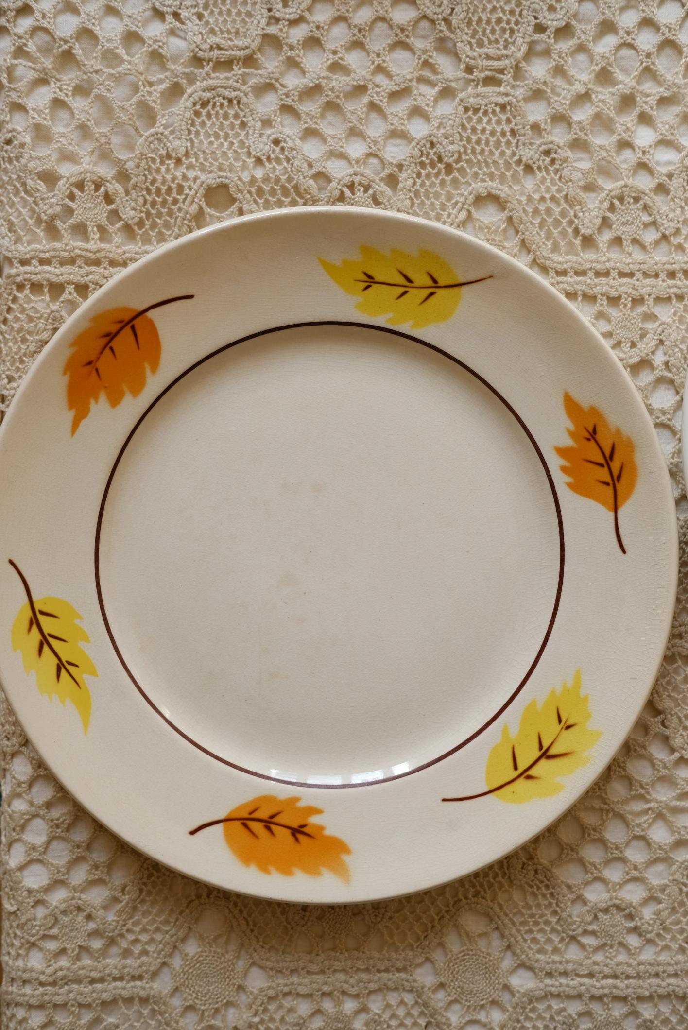 Sélection d'assiettes oranges