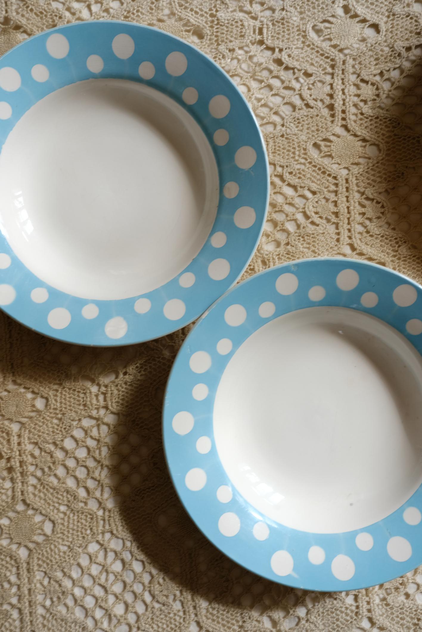 Sélection d'assiettes Bleues