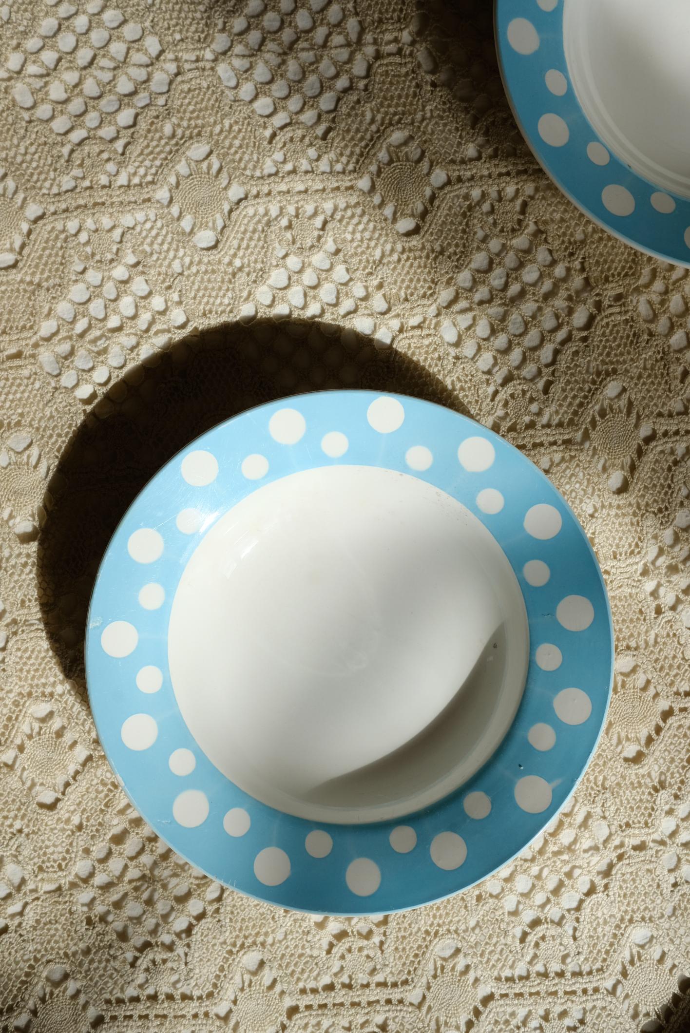 Sélection d'assiettes Bleues