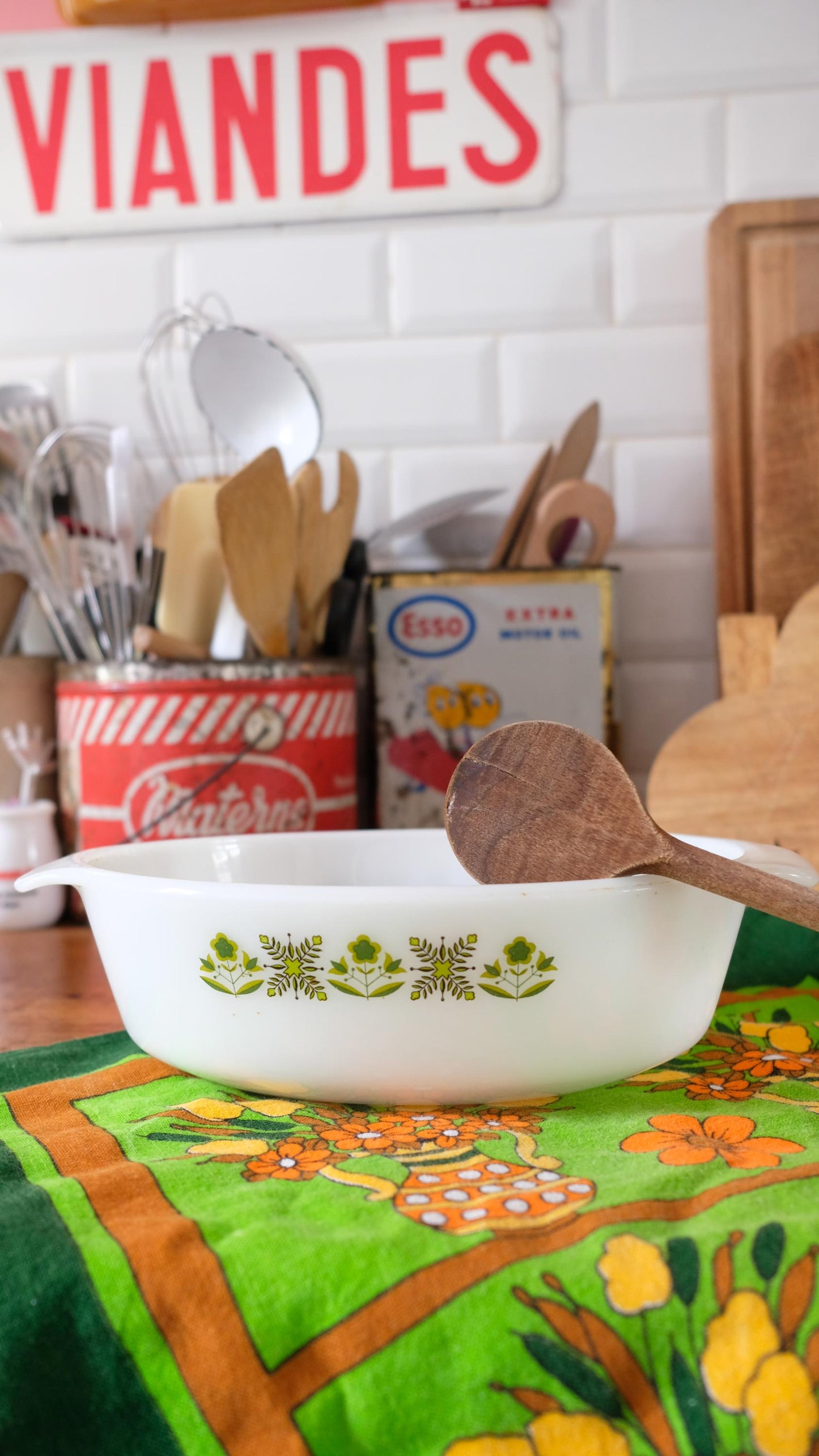 PLat en pyrex Anchor Hoking