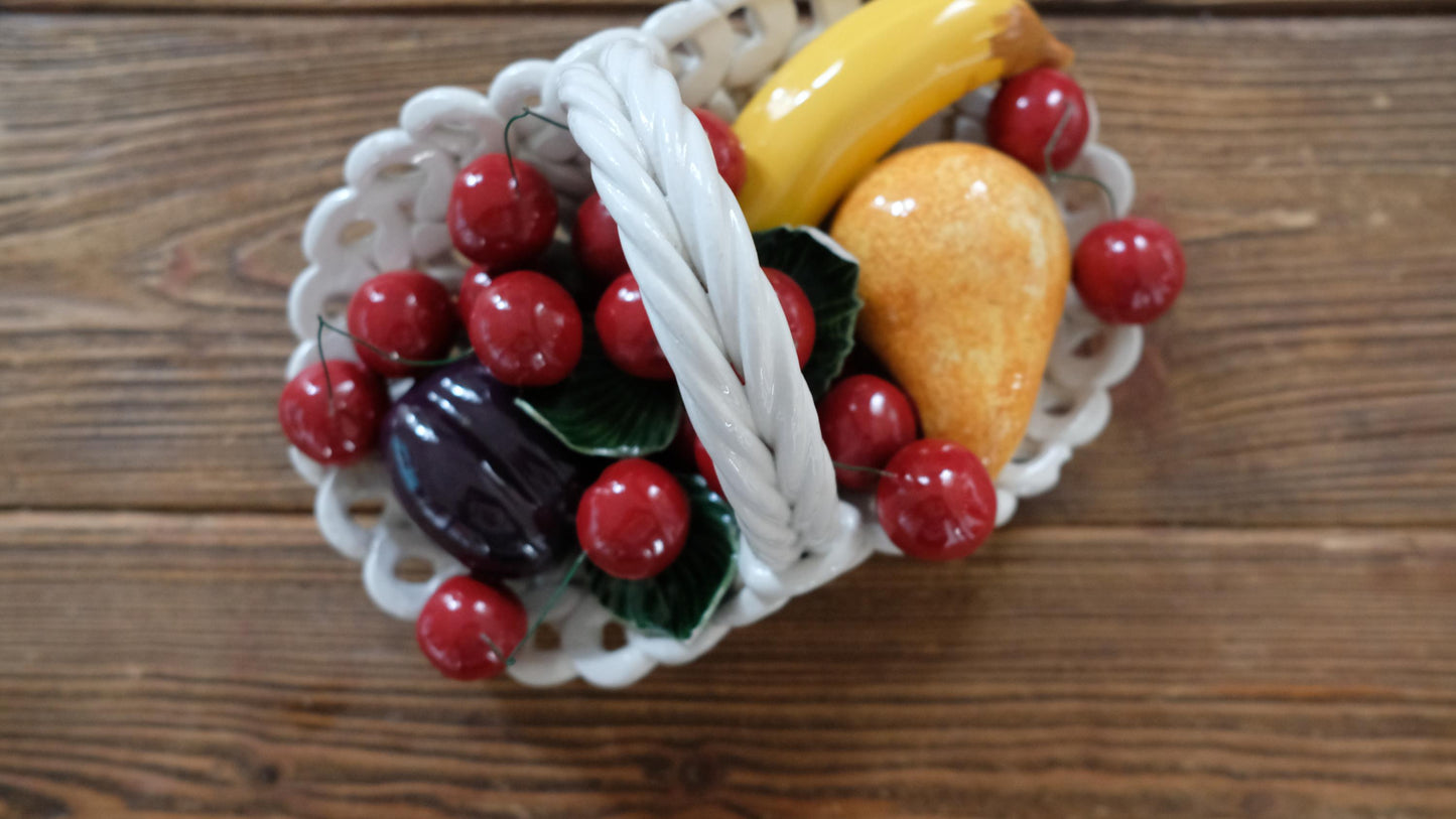 Corbeille de fruits en céramique