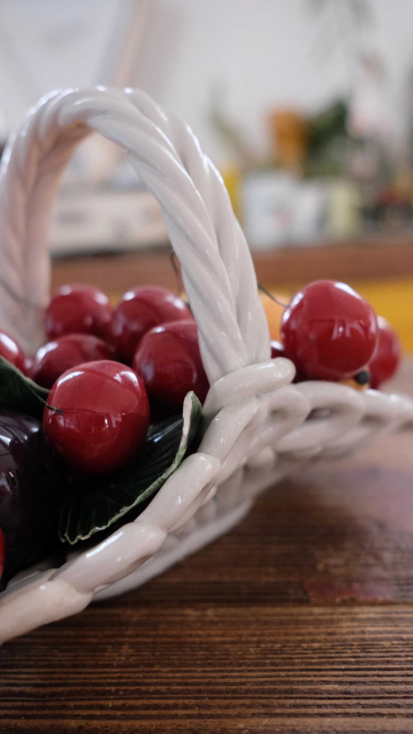 Corbeille de fruits en céramique
