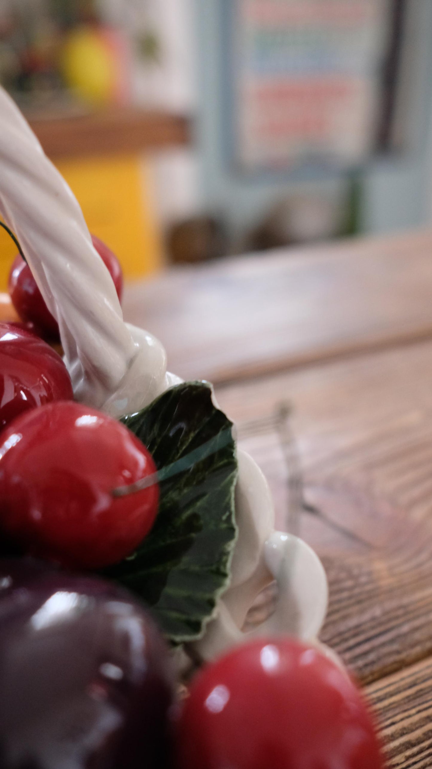 Corbeille de fruits en céramique