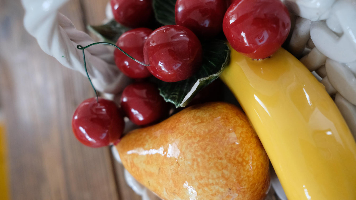 Corbeille de fruits en céramique