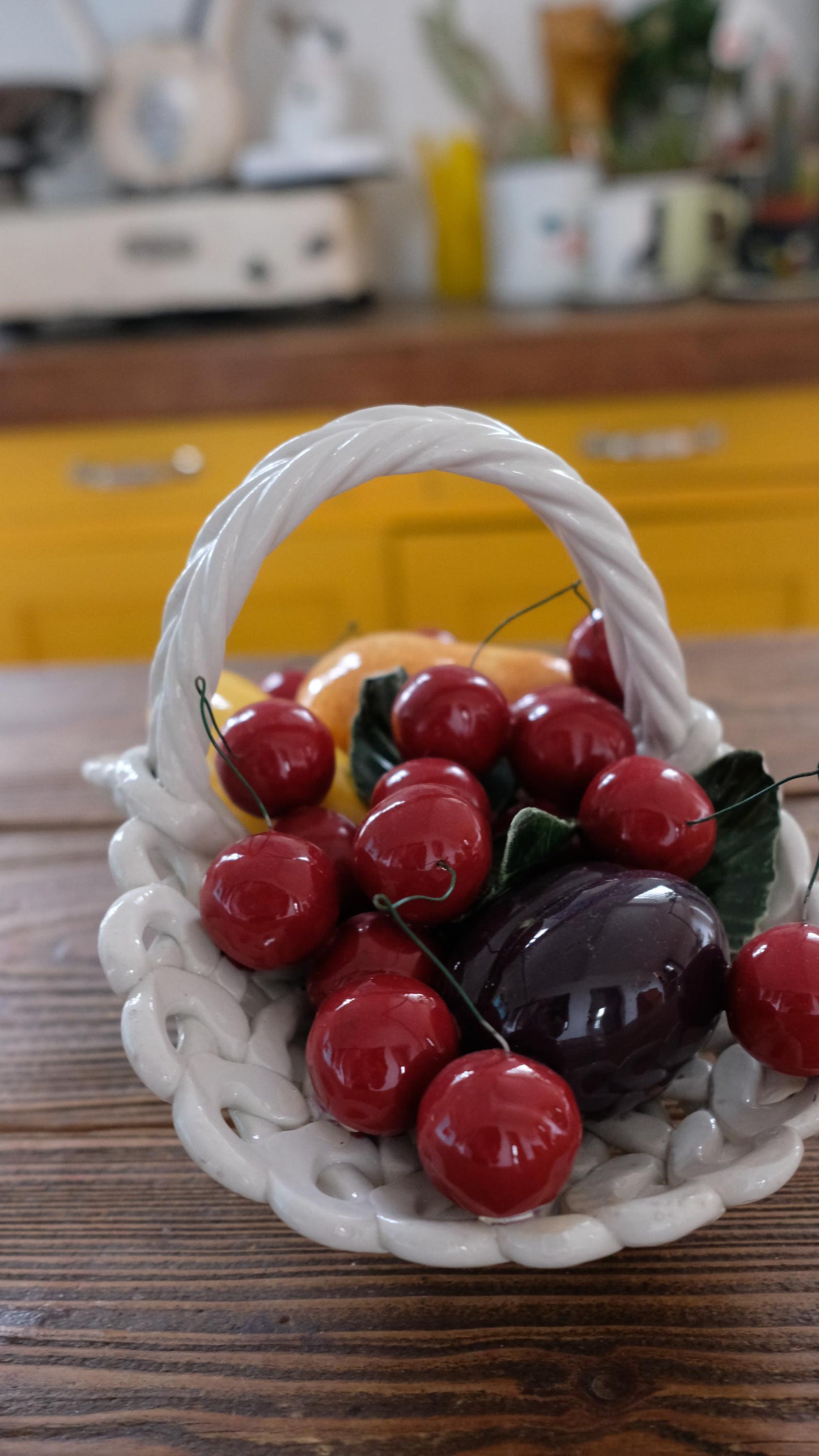 Corbeille de fruits en céramique