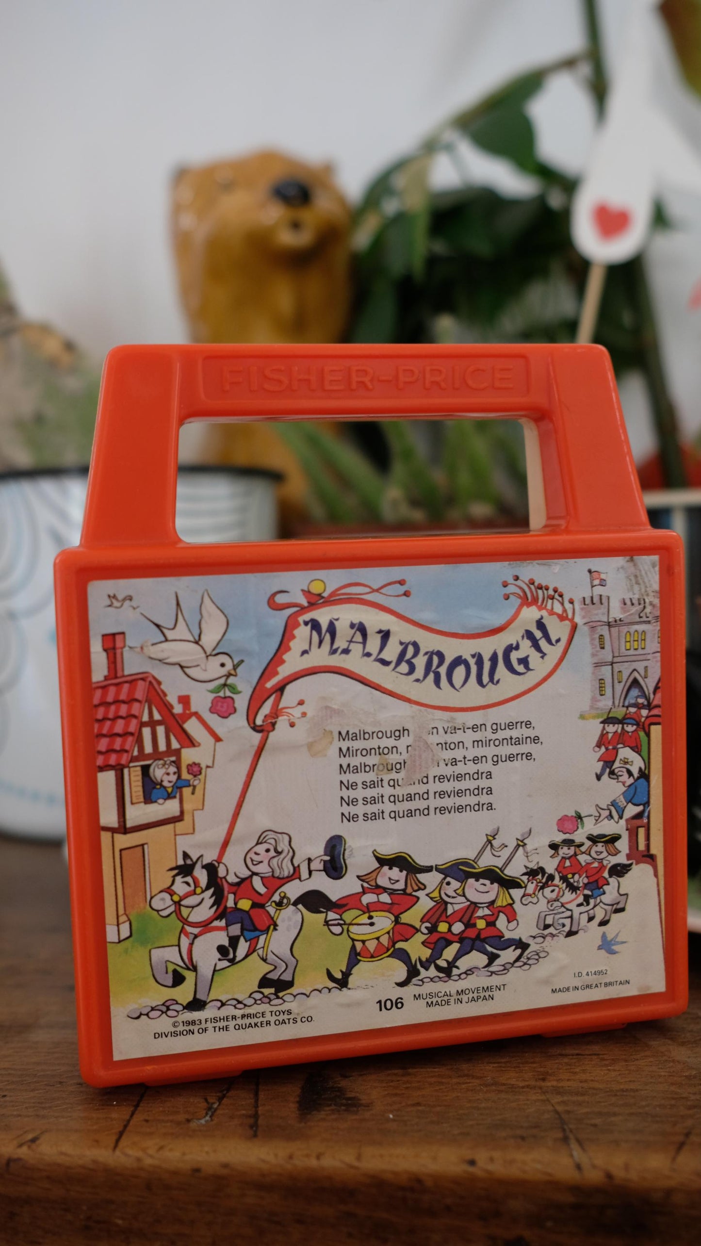 Boite à musique/radio fisher price, made in UK